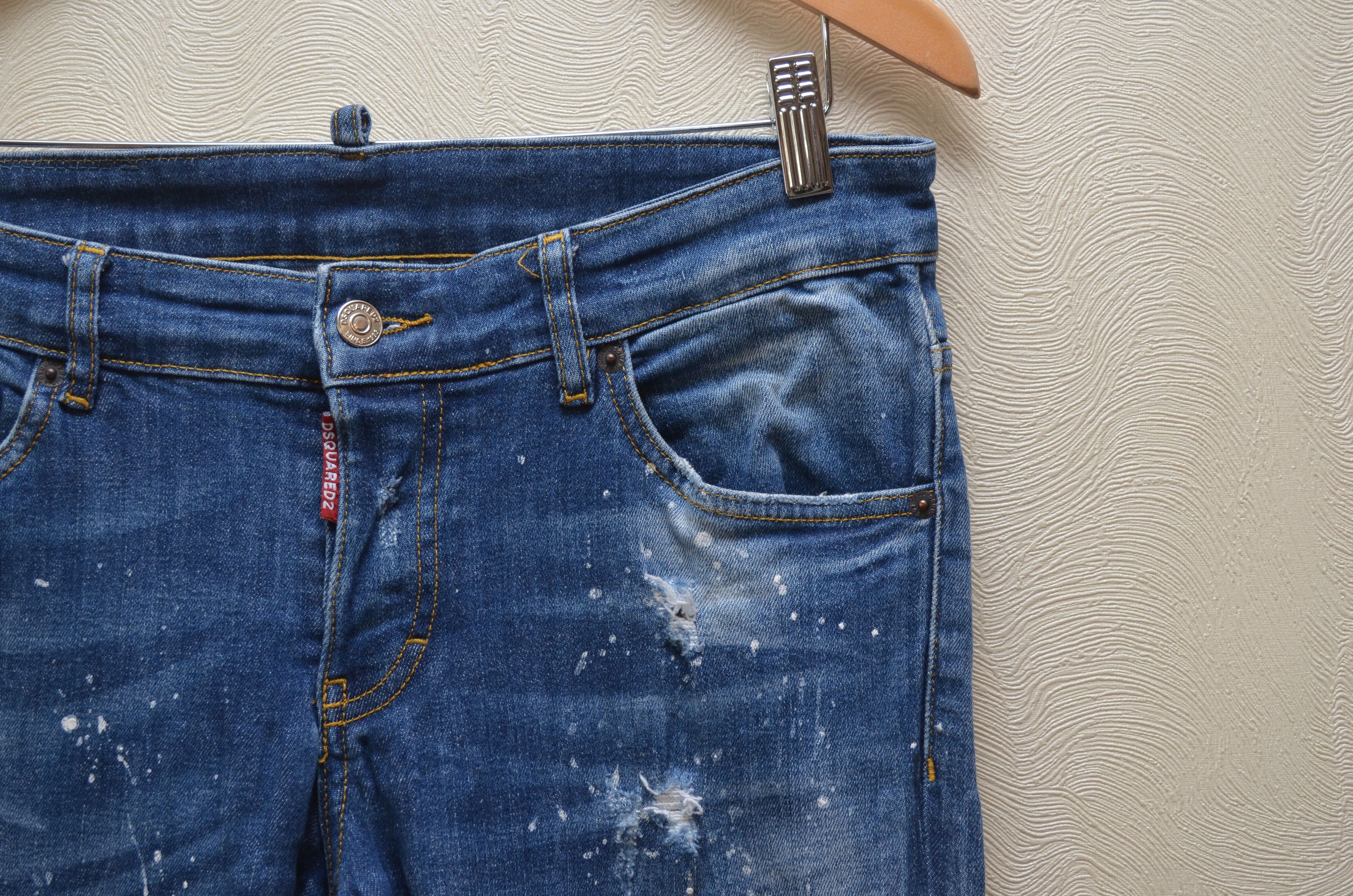 Designer × Dsquared2 Dsquared2 Blue Distressed Kenny Twist jeans Sz W31 L32 Size US 31 - 4 Thumbnail