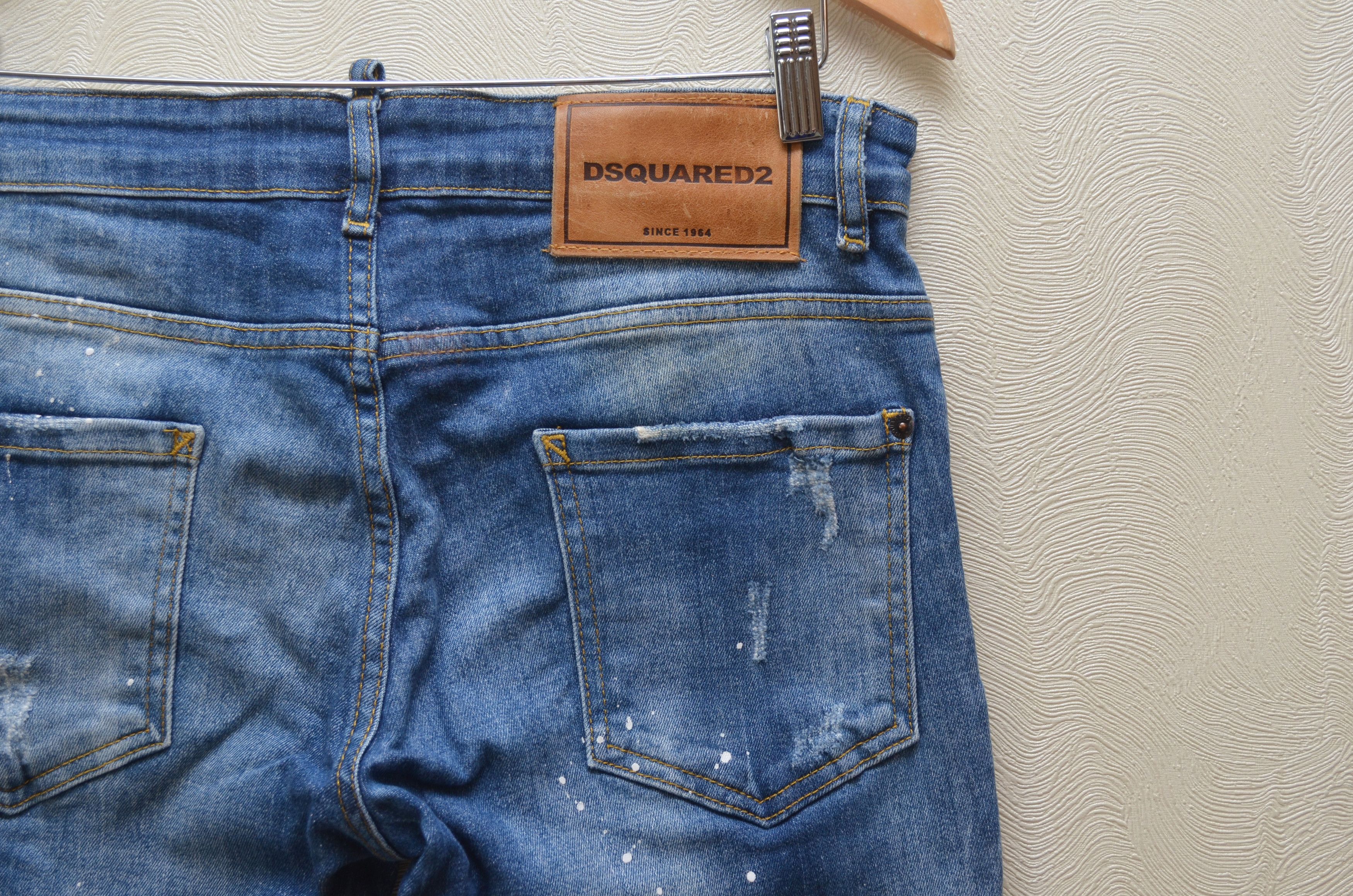 Designer × Dsquared2 Dsquared2 Blue Distressed Kenny Twist jeans Sz W31 L32 Size US 31 - 10 Thumbnail
