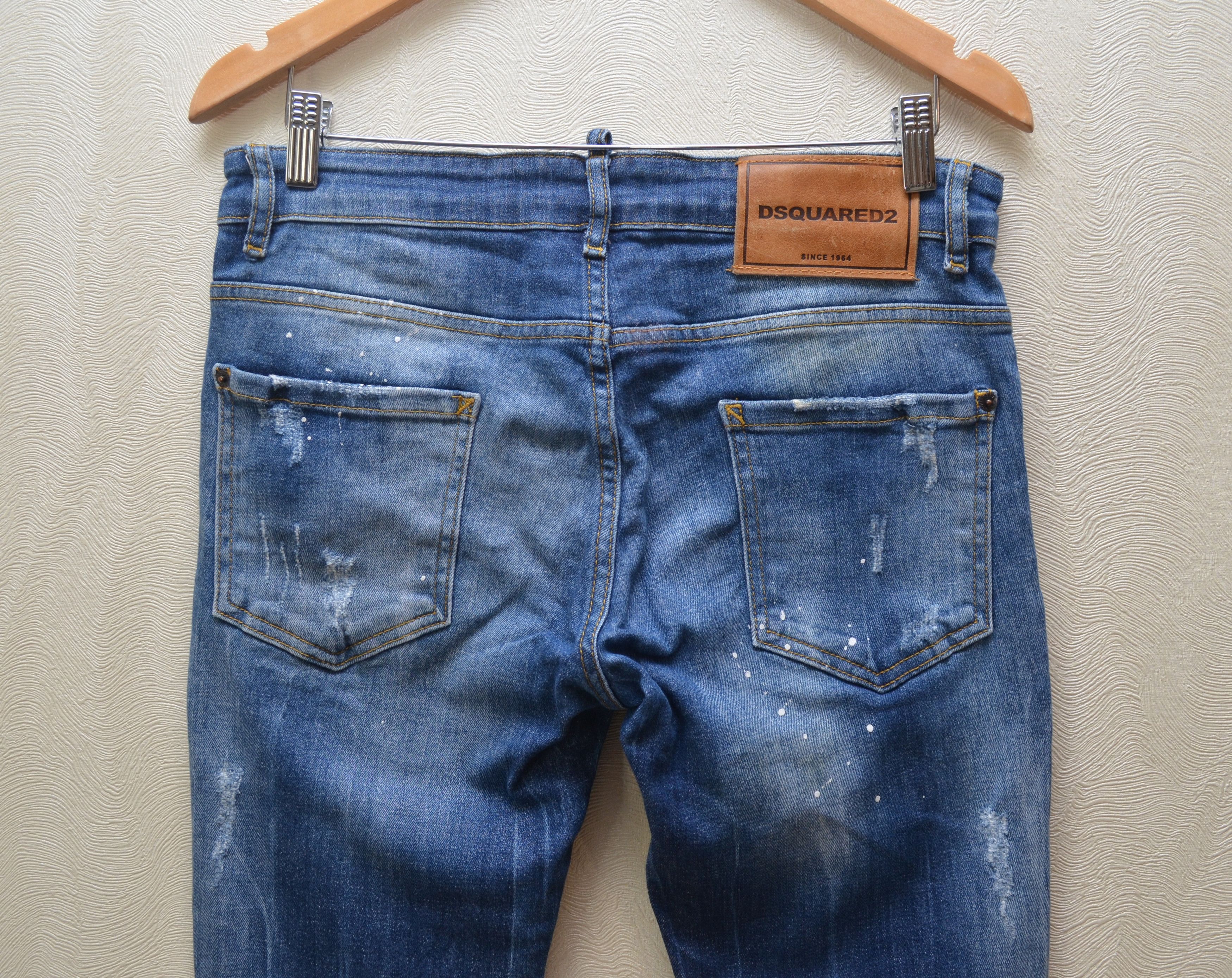 Designer × Dsquared2 Dsquared2 Blue Distressed Kenny Twist jeans Sz W31 L32 Size US 31 - 9 Thumbnail
