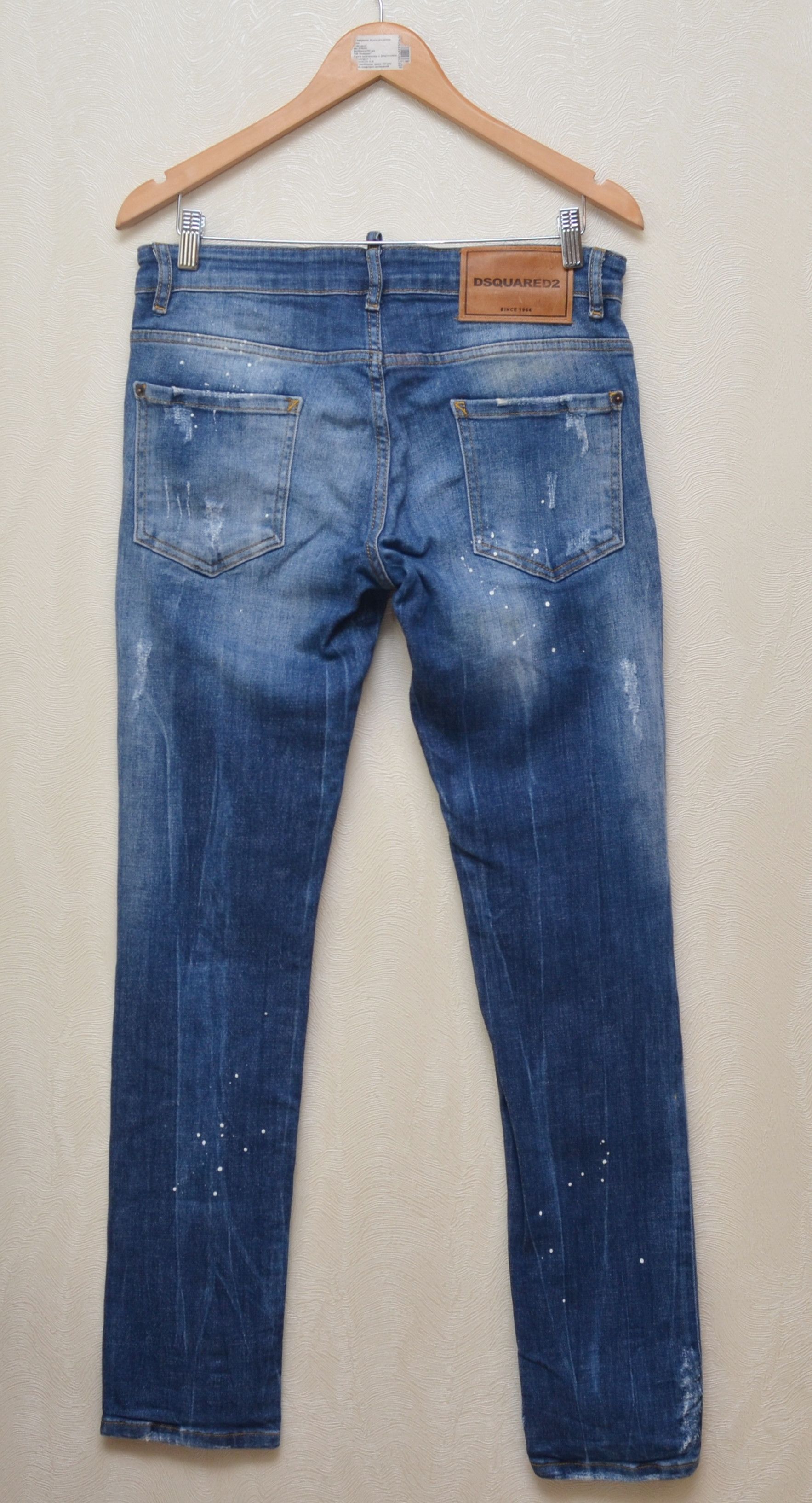 Designer × Dsquared2 Dsquared2 Blue Distressed Kenny Twist jeans Sz W31 L32 Size US 31 - 8 Thumbnail
