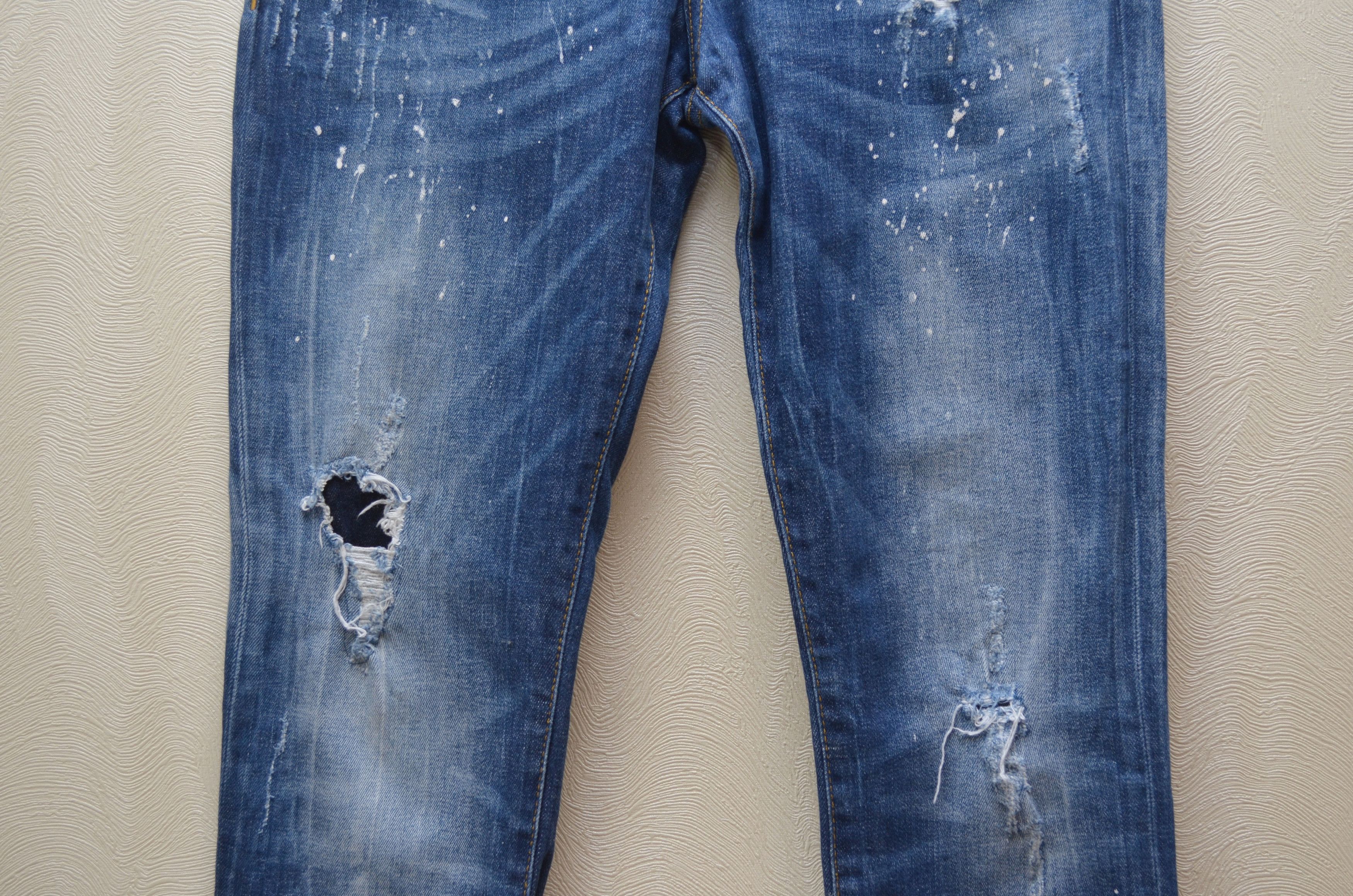 Designer × Dsquared2 Dsquared2 Blue Distressed Kenny Twist jeans Sz W31 L32 Size US 31 - 5 Thumbnail