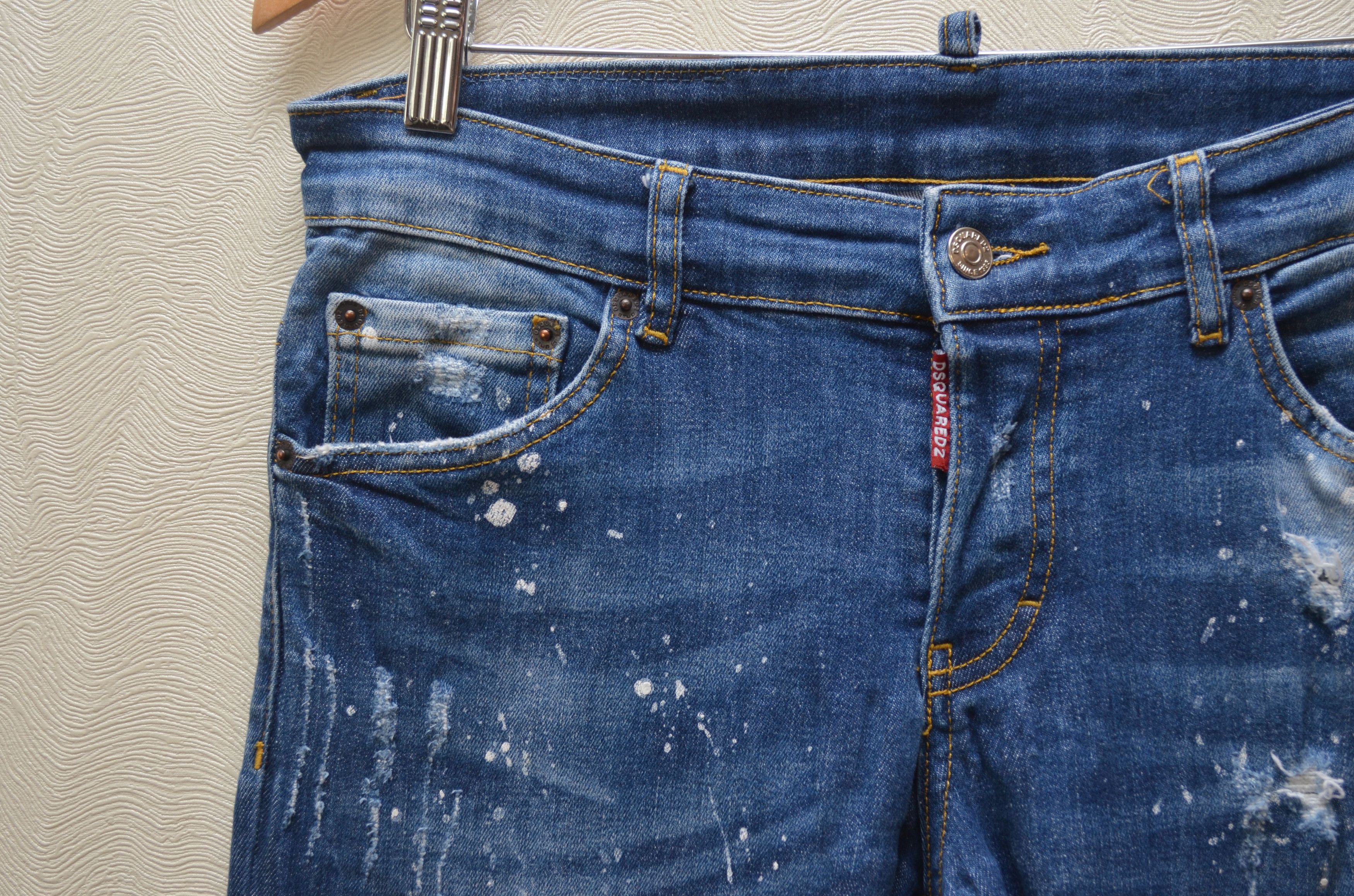 Designer × Dsquared2 Dsquared2 Blue Distressed Kenny Twist jeans Sz W31 L32 Size US 31 - 3 Thumbnail