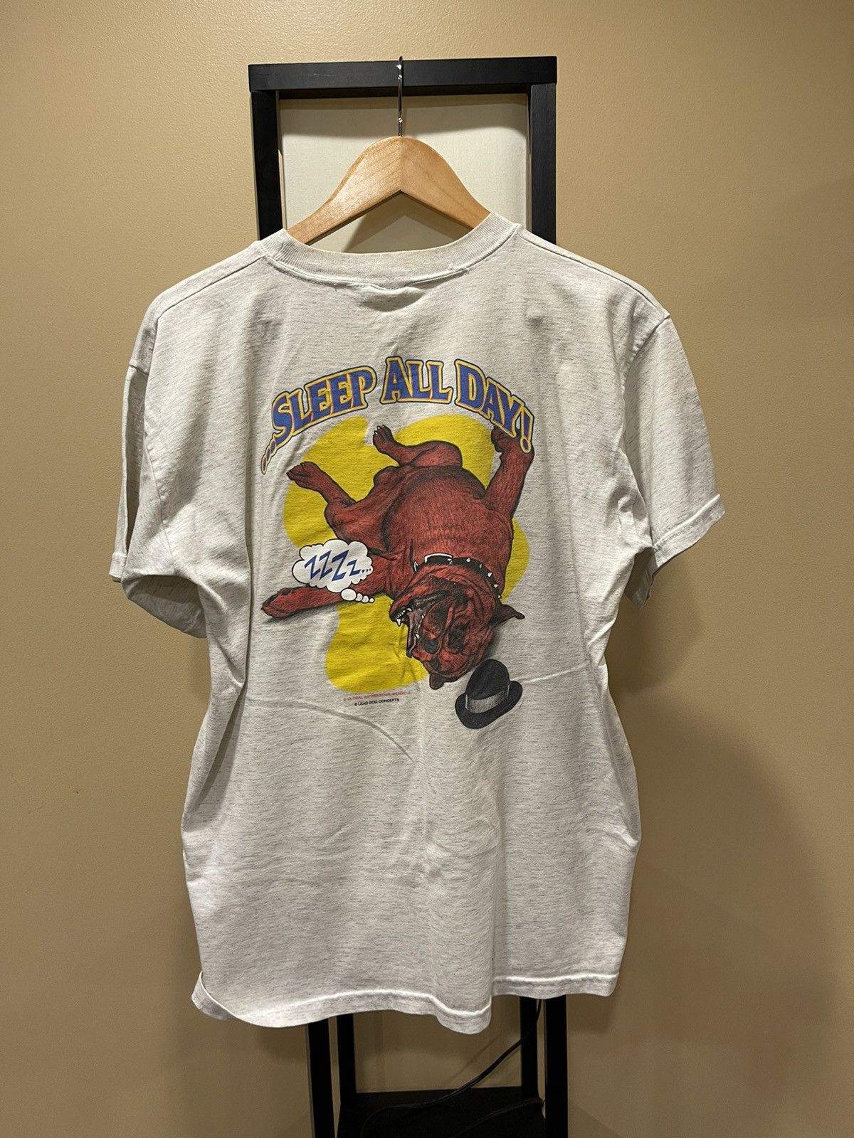 Vintage Vintage “The Lead Dog Sez” Grey Short Sleeve Tee Size US L / EU 52-54 / 3 - 9 Thumbnail