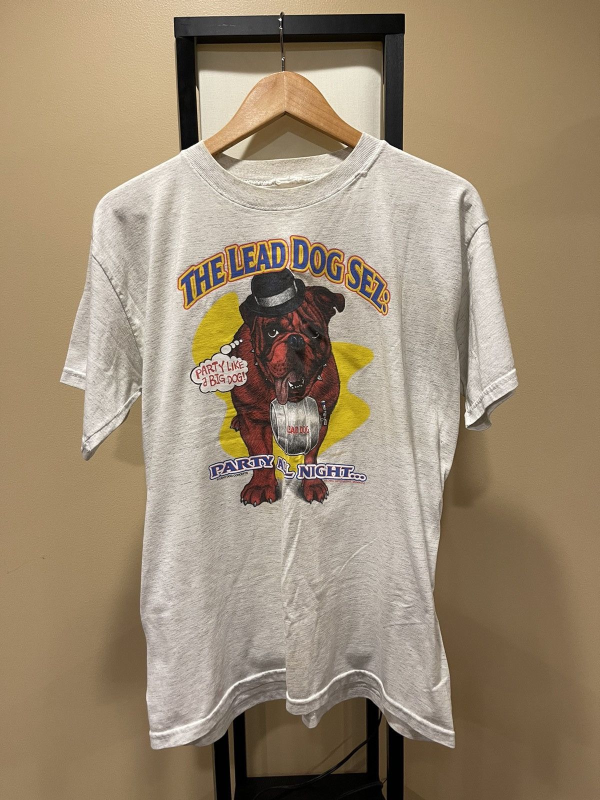 Vintage Vintage “The Lead Dog Sez” Grey Short Sleeve Tee Size US L / EU 52-54 / 3 - 8 Thumbnail