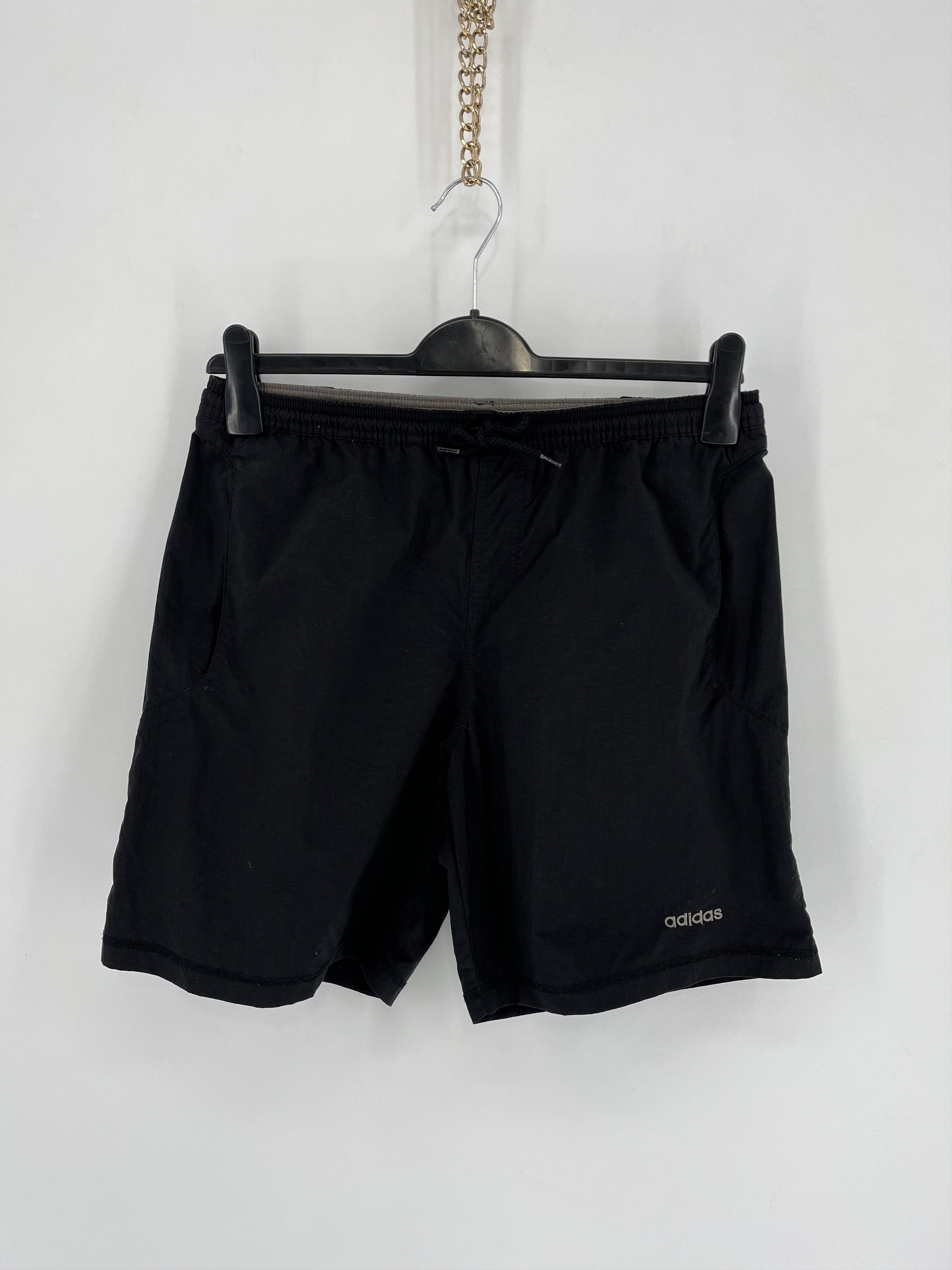 Other 90s Vintage Adidas Nylon Swim Beach Shorts Black Size US 32 / EU 48 - 1 Thumbnail
