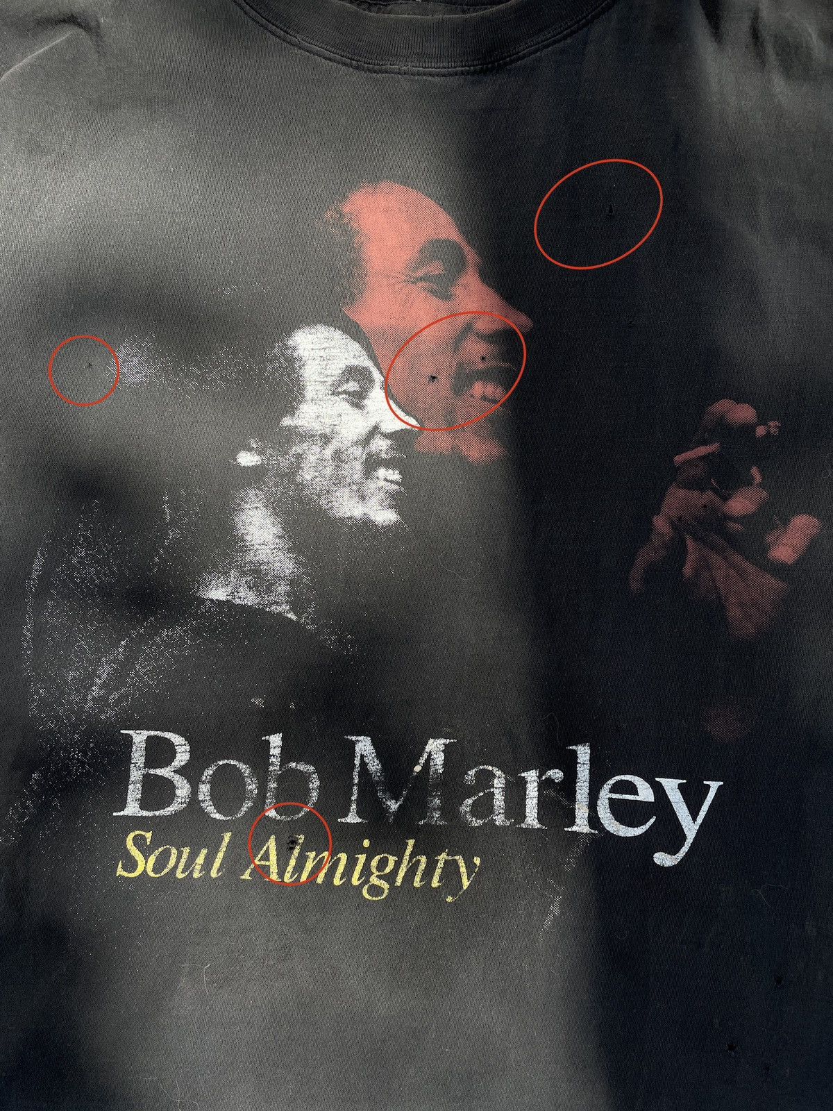 Band Tees × Bob Marley × Vintage Vintage 90s Bob Marley ‘Soul Almighty’ Promo Band Tee Size US L / EU 52-54 / 3 - 4 Thumbnail
