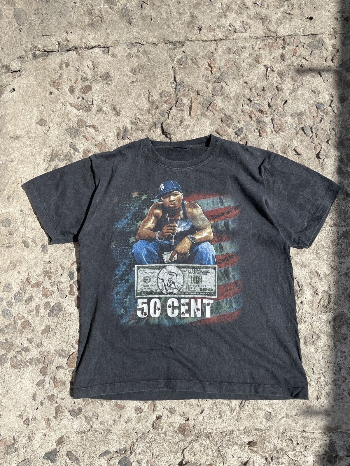 Band Tees × Rap Tees × Vintage Vintage 00s 50 Cent Rap T-Shirt Size US L / EU 52-54 / 3 - 1 Thumbnail