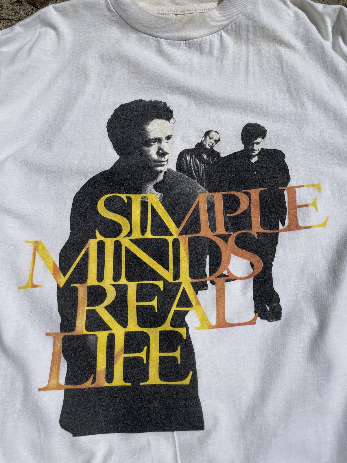 Band Tees × Vintage Vintage 1991 Simple Minds ‘Real Life’ Tour Band T-Shirt Size US L / EU 52-54 / 3 - 4 Thumbnail