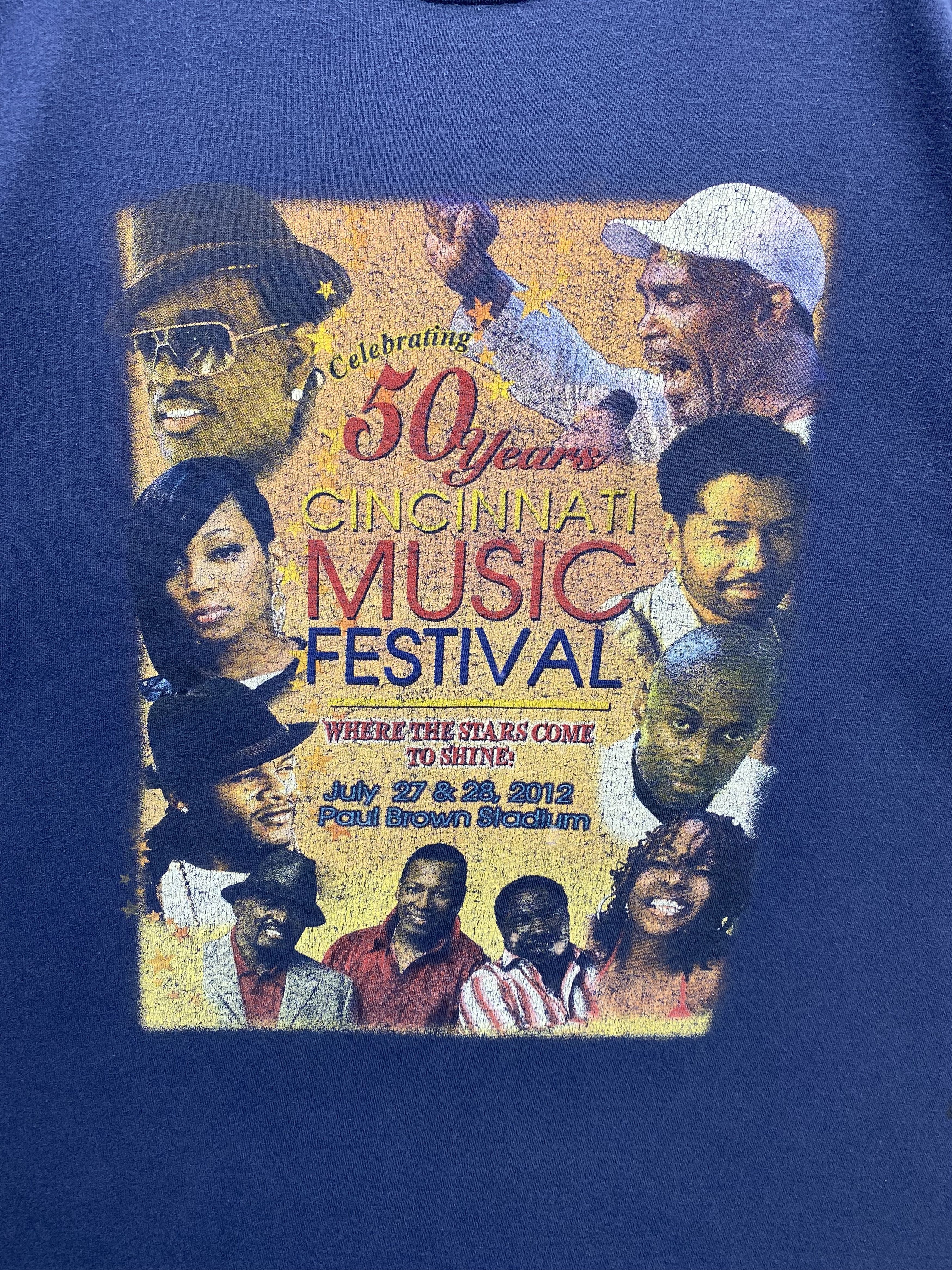 Rap Tees Cincinnati Music Fest Celebrate 50 Years Line Up Artist Tee Size US XL / EU 56 / 4 - 3 Thumbnail