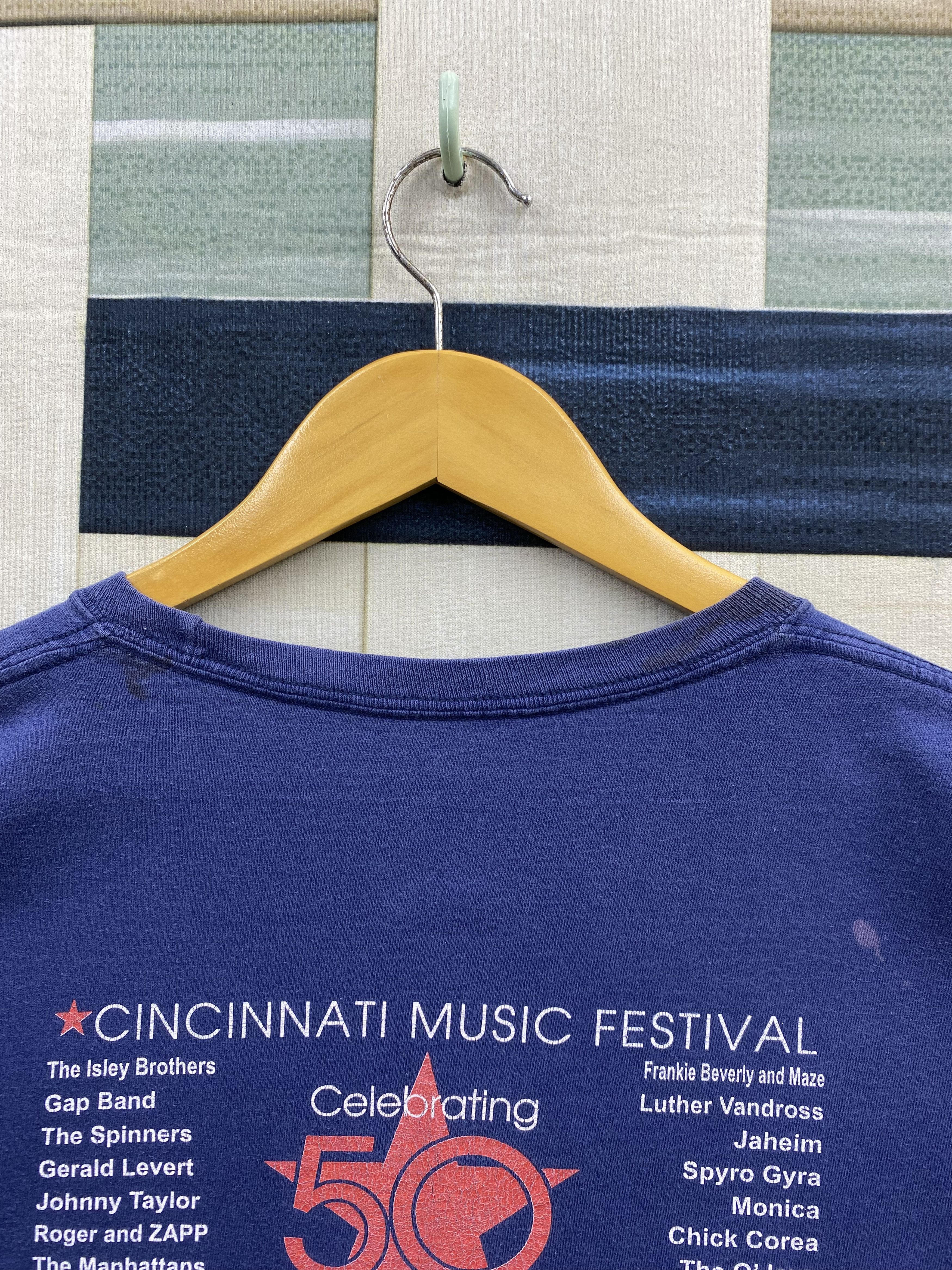 Rap Tees Cincinnati Music Fest Celebrate 50 Years Line Up Artist Tee Size US XL / EU 56 / 4 - 10 Thumbnail