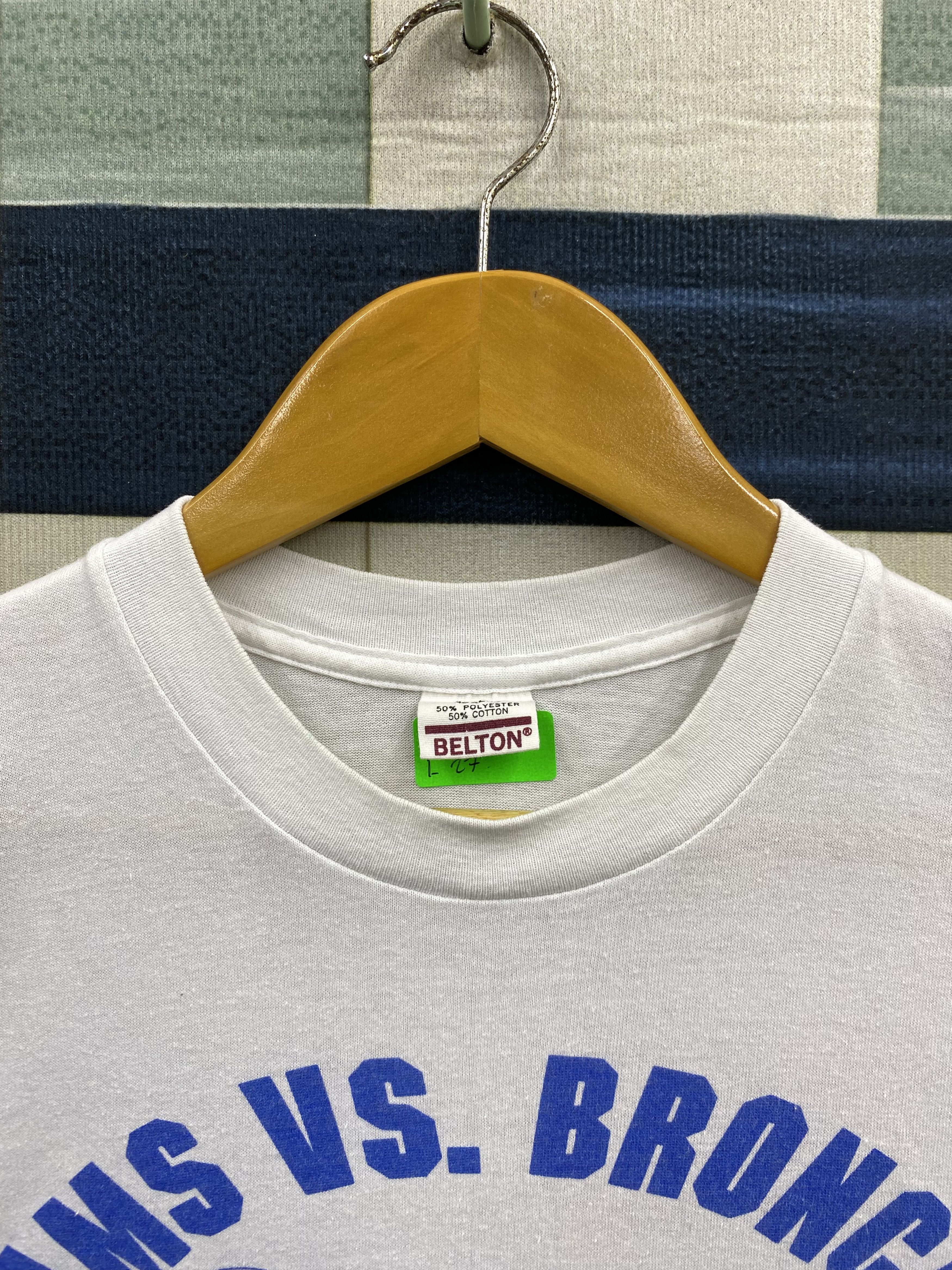 NFL × Vintage Vintage 80's NFL American Bowl 1987 Rams Vs Broncos T-Shirt Size US XL / EU 56 / 4 - 6 Thumbnail