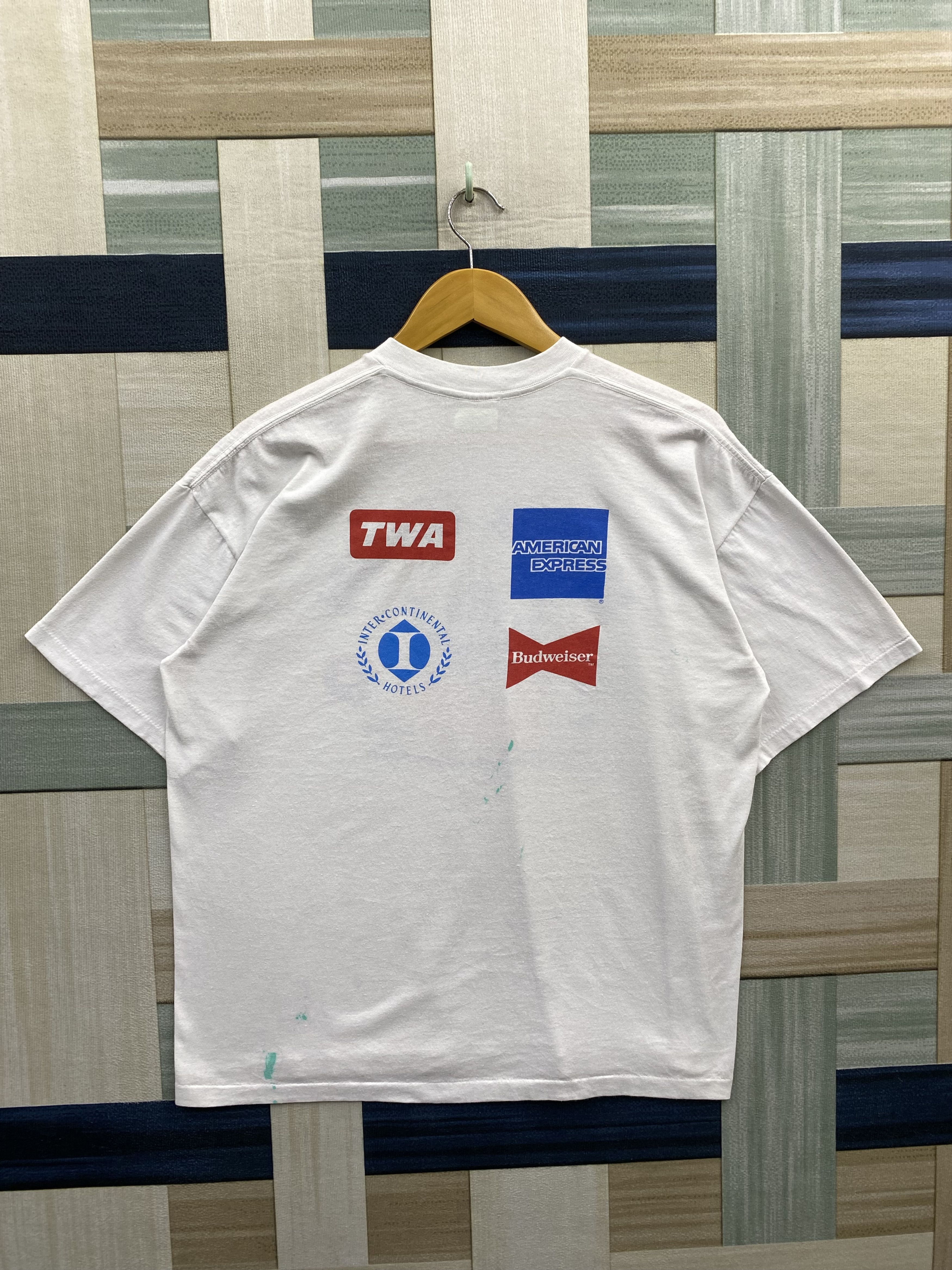 NFL × Vintage Vintage 80's NFL American Bowl 1987 Rams Vs Broncos T-Shirt Size US XL / EU 56 / 4 - 10 Thumbnail