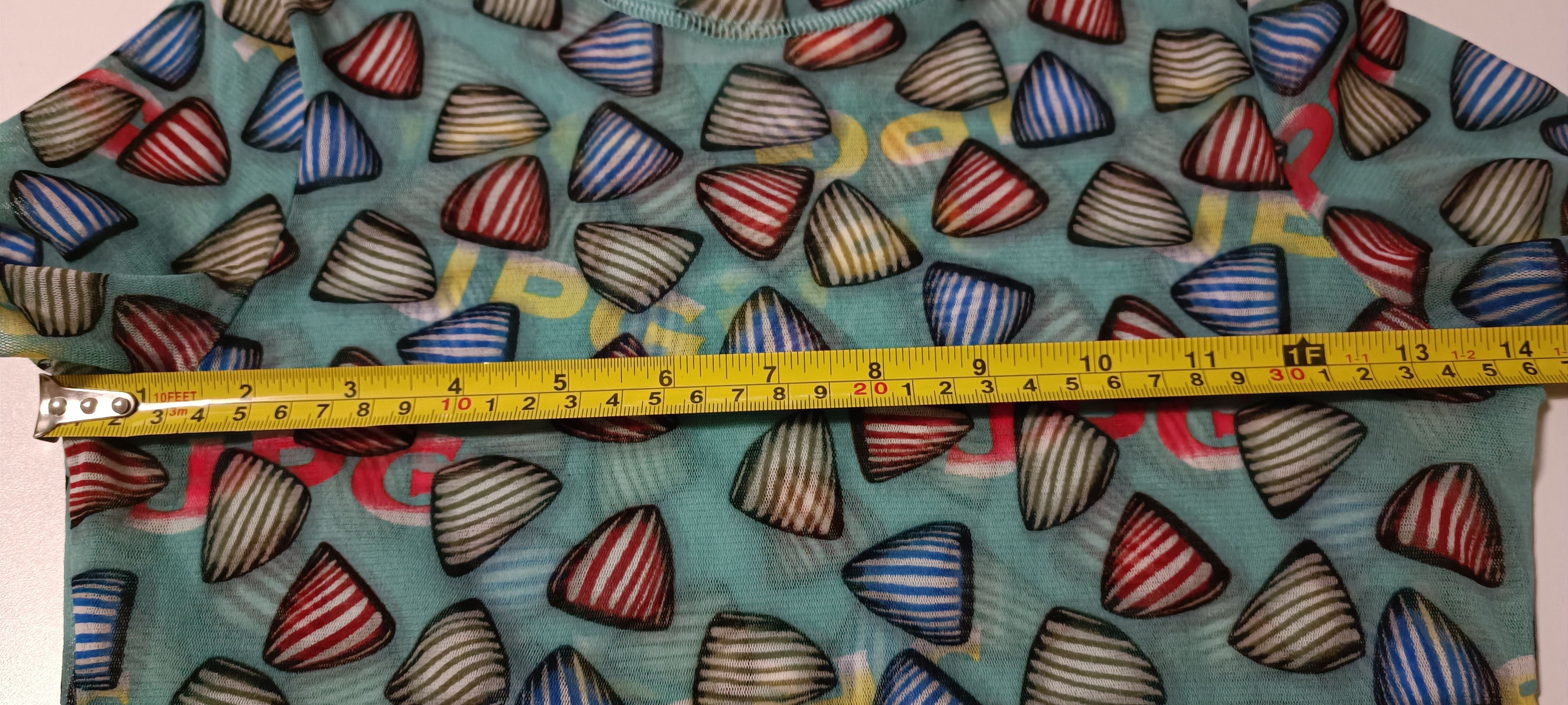 Jean Paul Gaultier SS2001- Mesh top with print of triangular-shaped candies Size M / US 6-8 / IT 42-44 - 24 Thumbnail