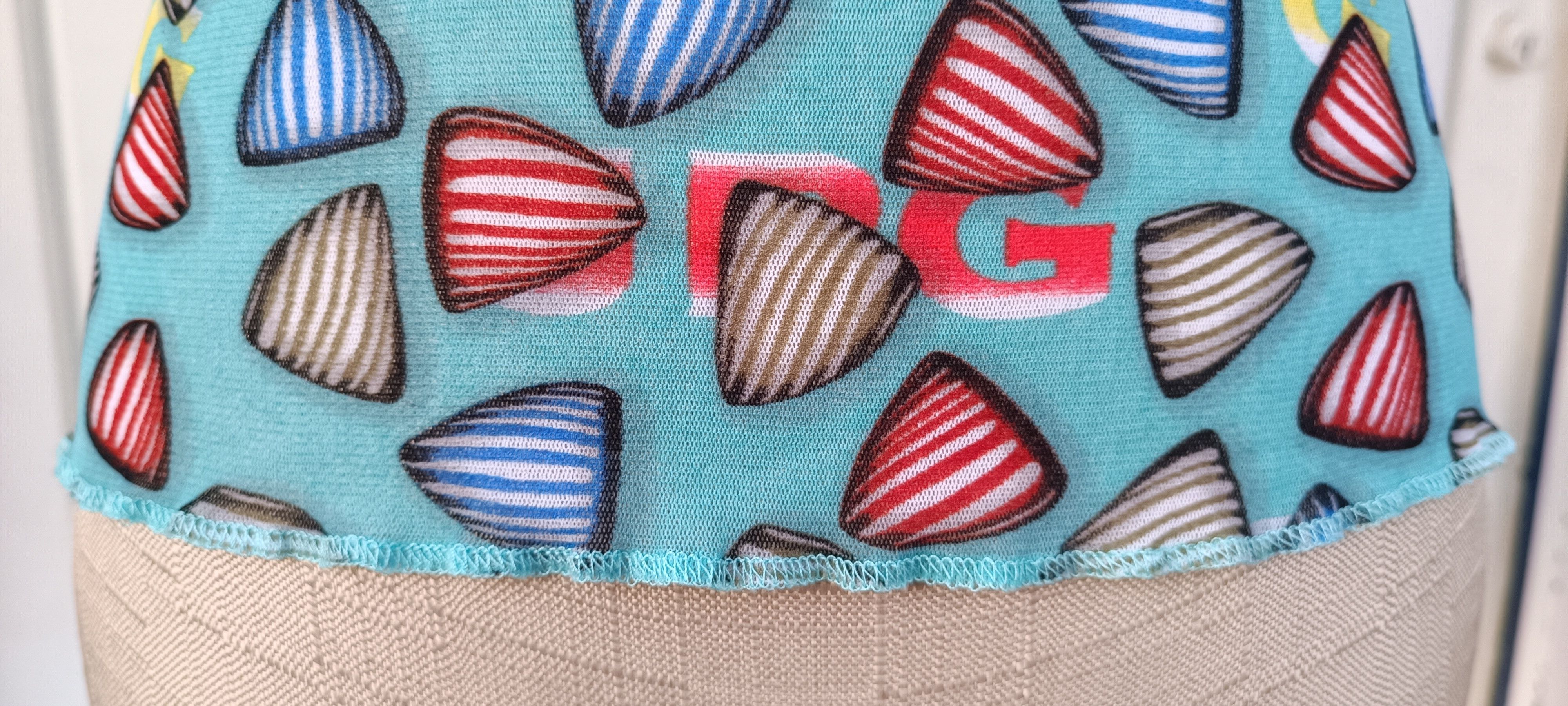 Jean Paul Gaultier SS2001- Mesh top with print of triangular-shaped candies Size M / US 6-8 / IT 42-44 - 2 Thumbnail