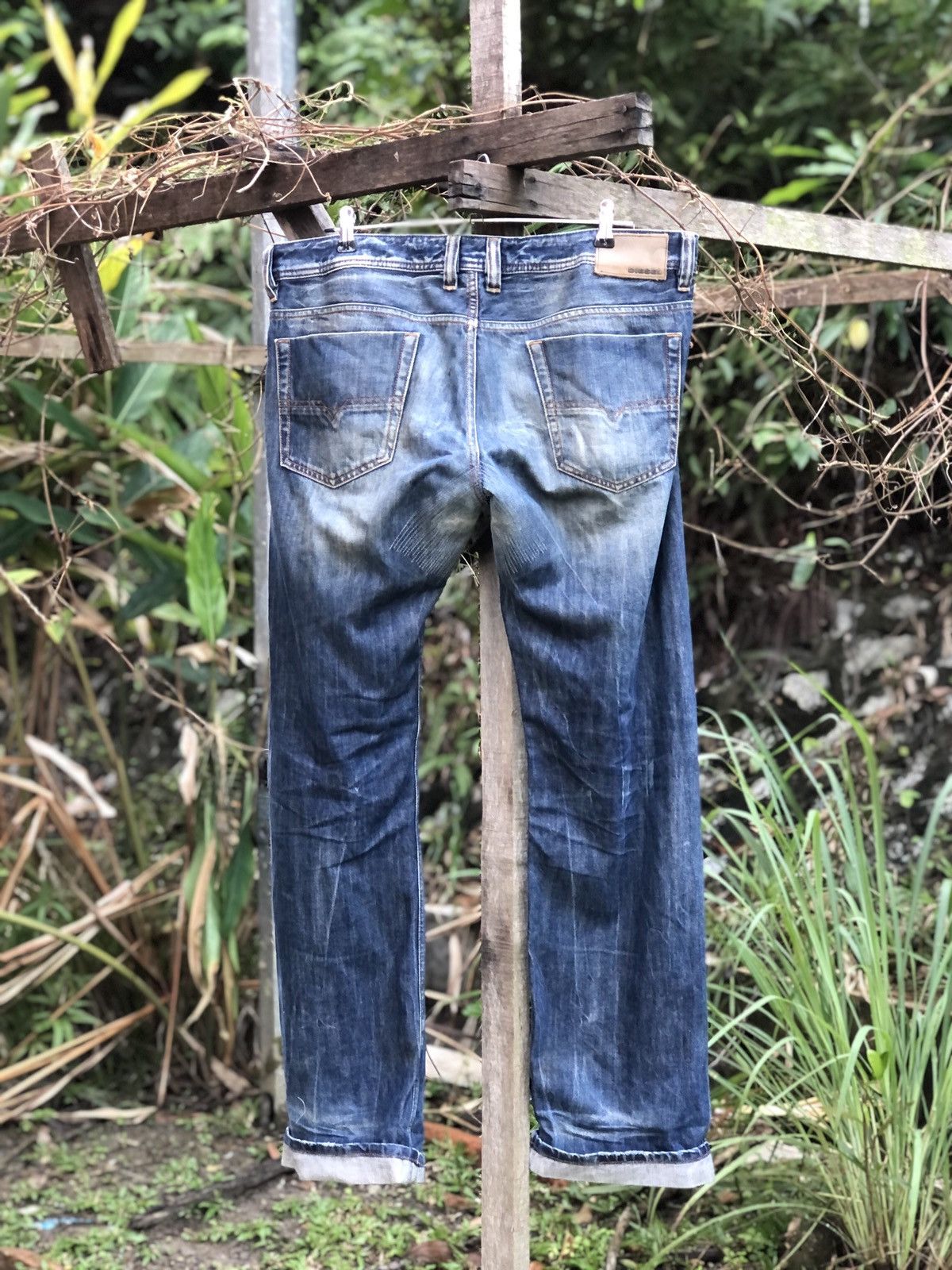 Diesel Vintage 90's Diesel Thrashed Denim Pants Size US 38 / EU 54 - 5 Thumbnail