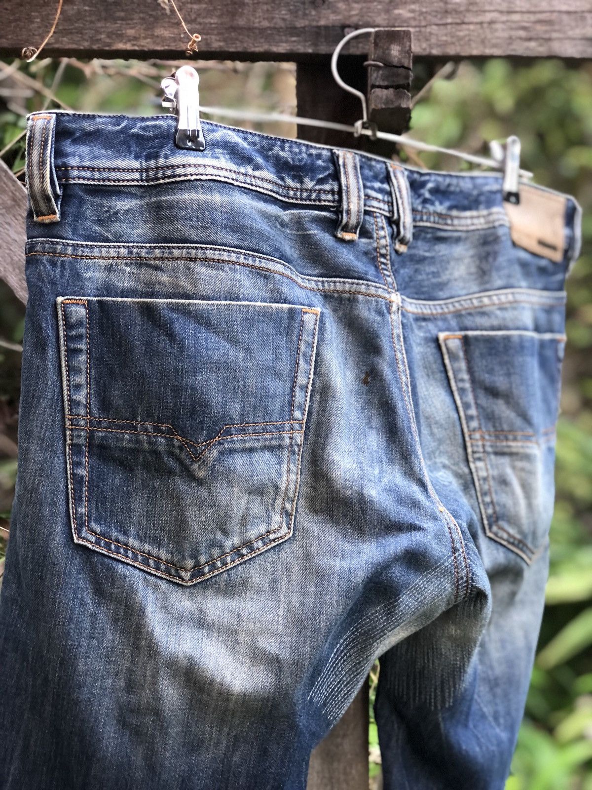 Diesel Vintage 90's Diesel Thrashed Denim Pants Size US 38 / EU 54 - 6 Thumbnail
