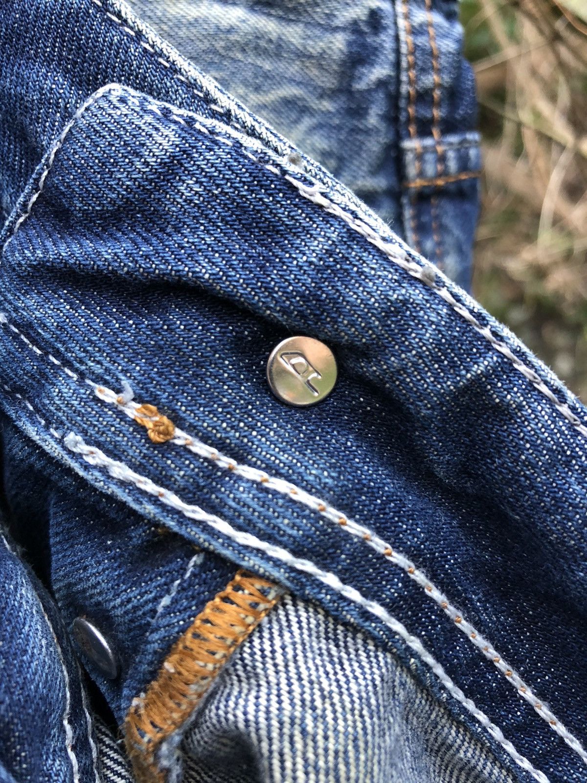 Diesel Vintage 90's Diesel Thrashed Denim Pants Size US 38 / EU 54 - 10 Thumbnail