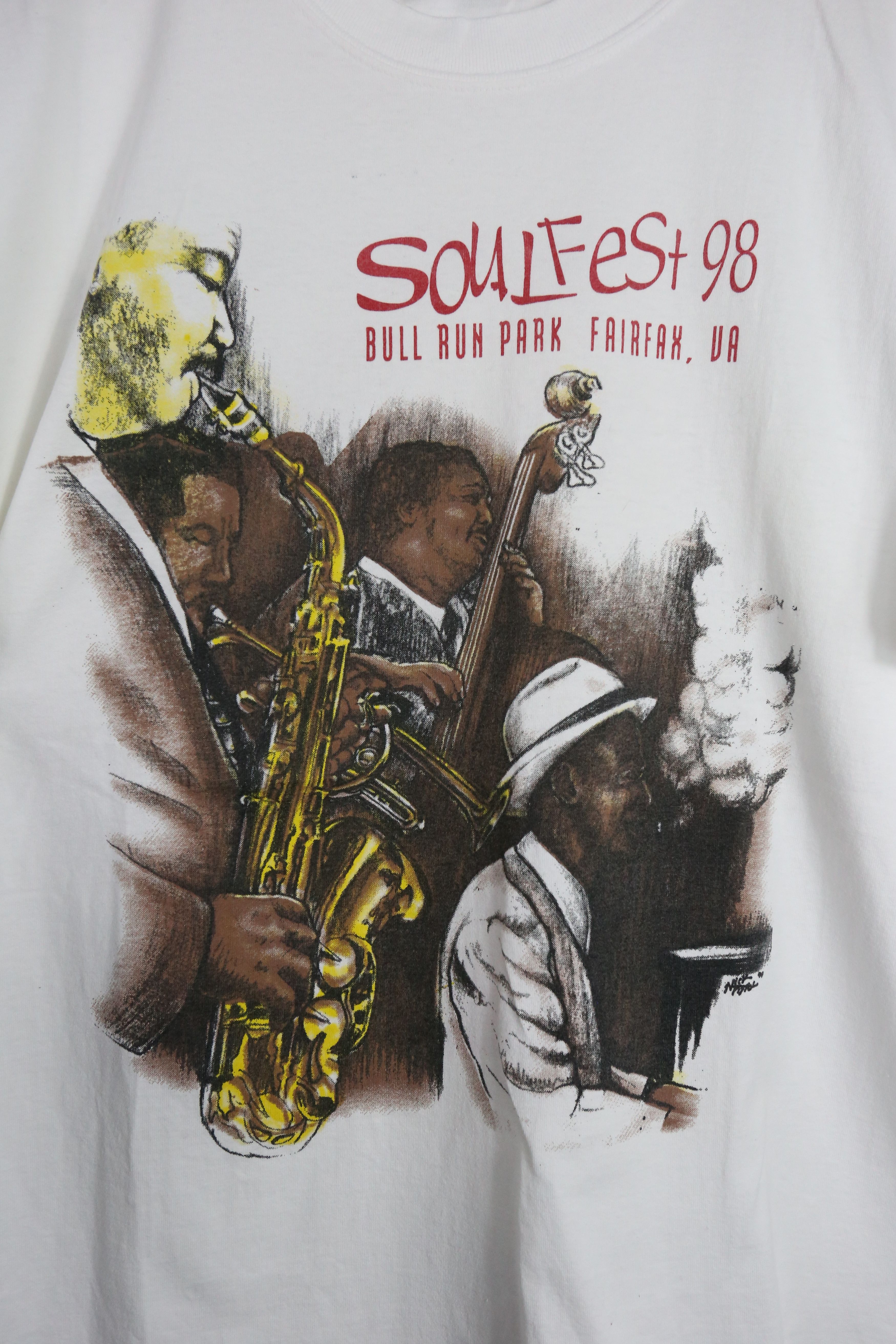 Band Tees × Vintage GTMA281 Vtg. Capital soul festival 98 jazz music shirt (XL) Size US XL / EU 56 / 4 - 3 Thumbnail