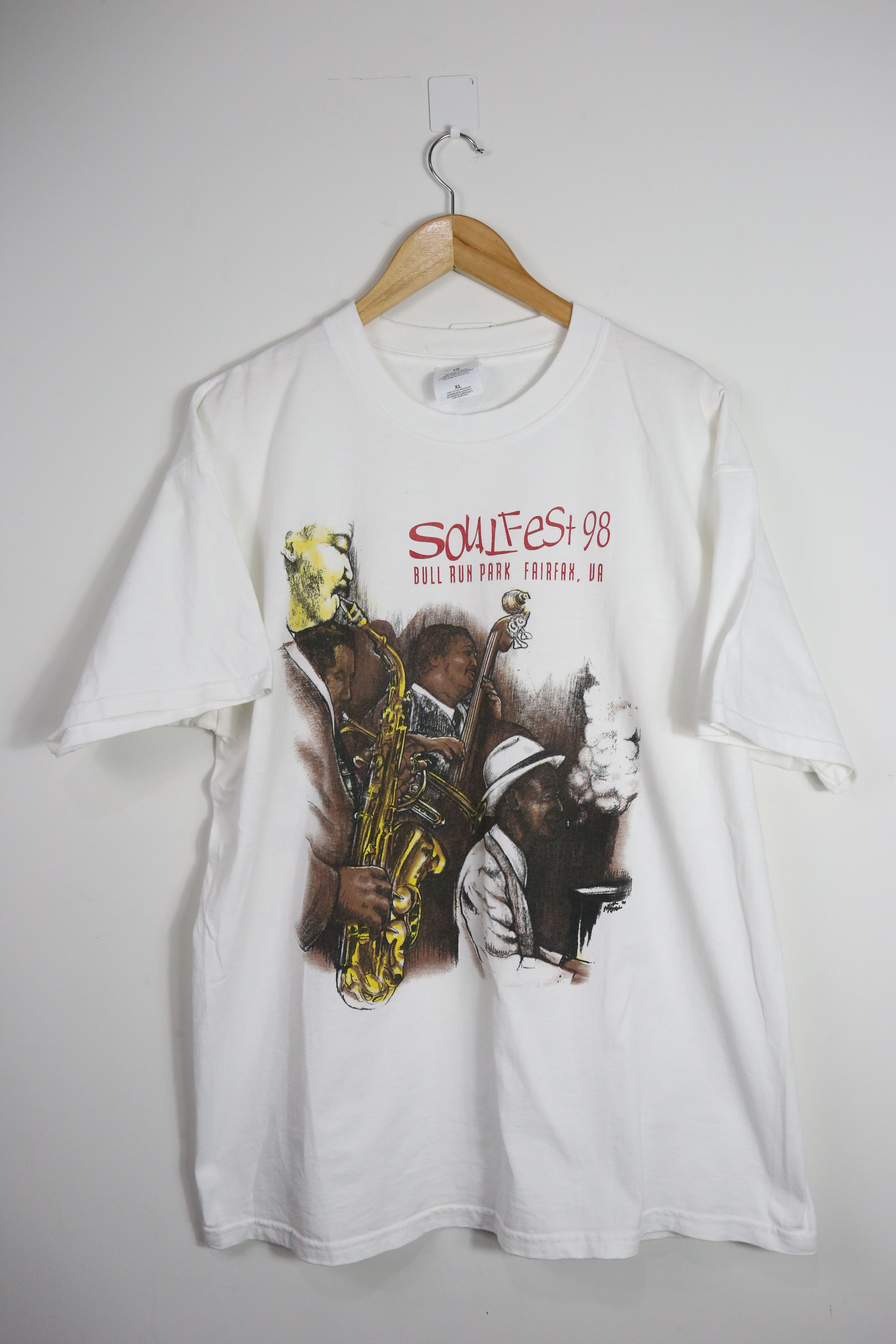 Band Tees × Vintage GTMA281 Vtg. Capital soul festival 98 jazz music shirt (XL) Size US XL / EU 56 / 4 - 1 Thumbnail