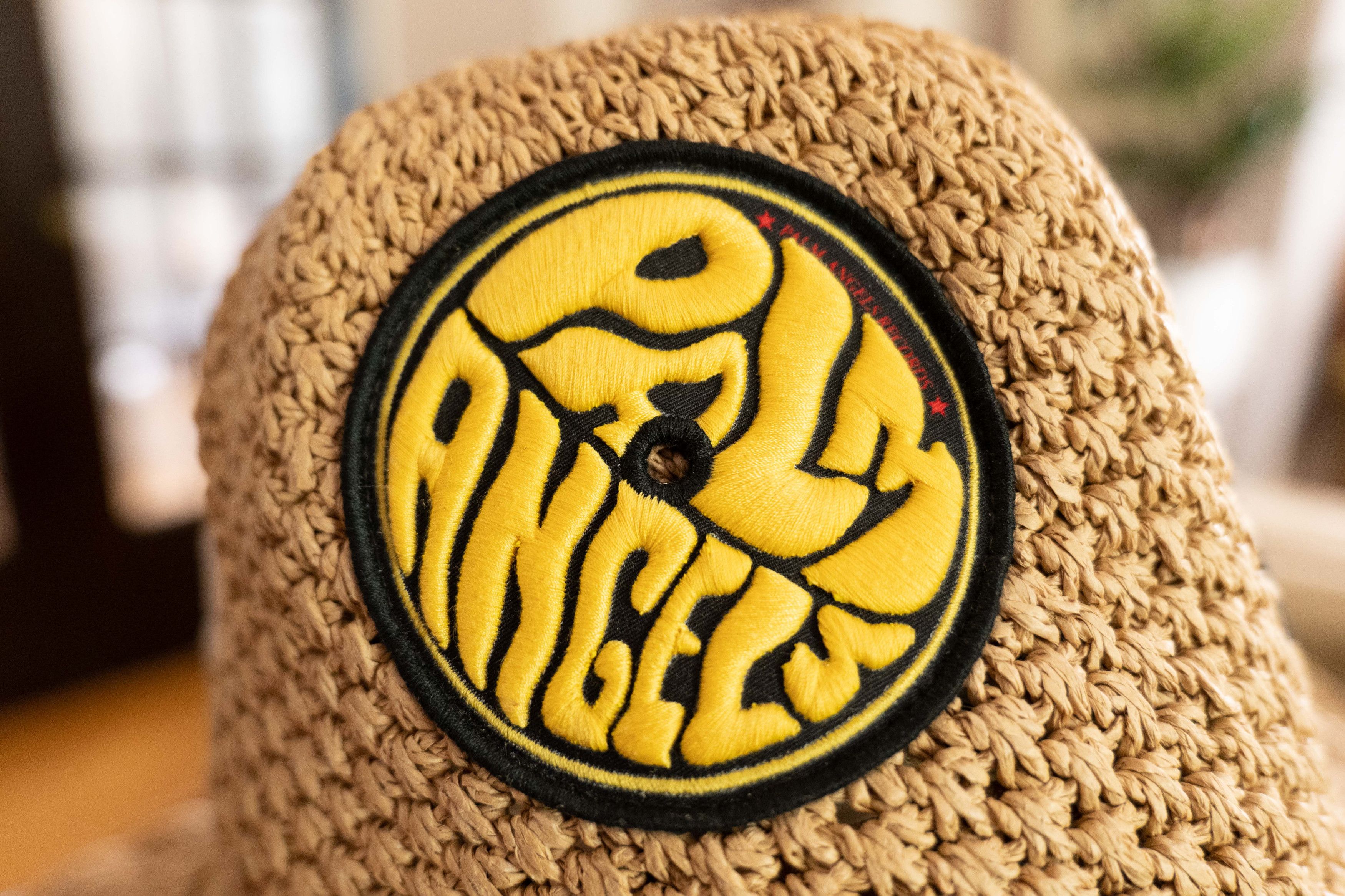 Palm Angels crocheted embroidered patch hat Size ONE SIZE - 7 Thumbnail