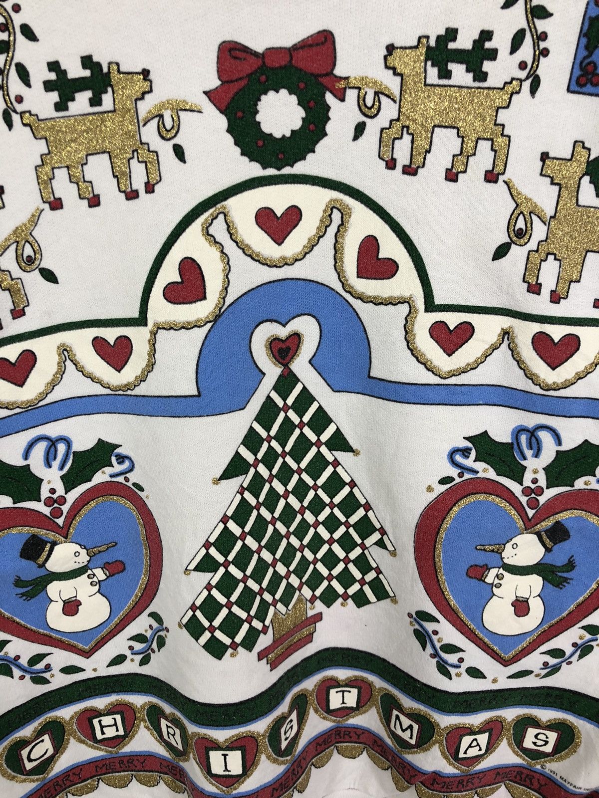 Cabin Creek × Vintage Vintage Christmas Fullprint Crewneck Sweatshirt©️1991 Size US L / EU 52-54 / 3 - 5 Thumbnail