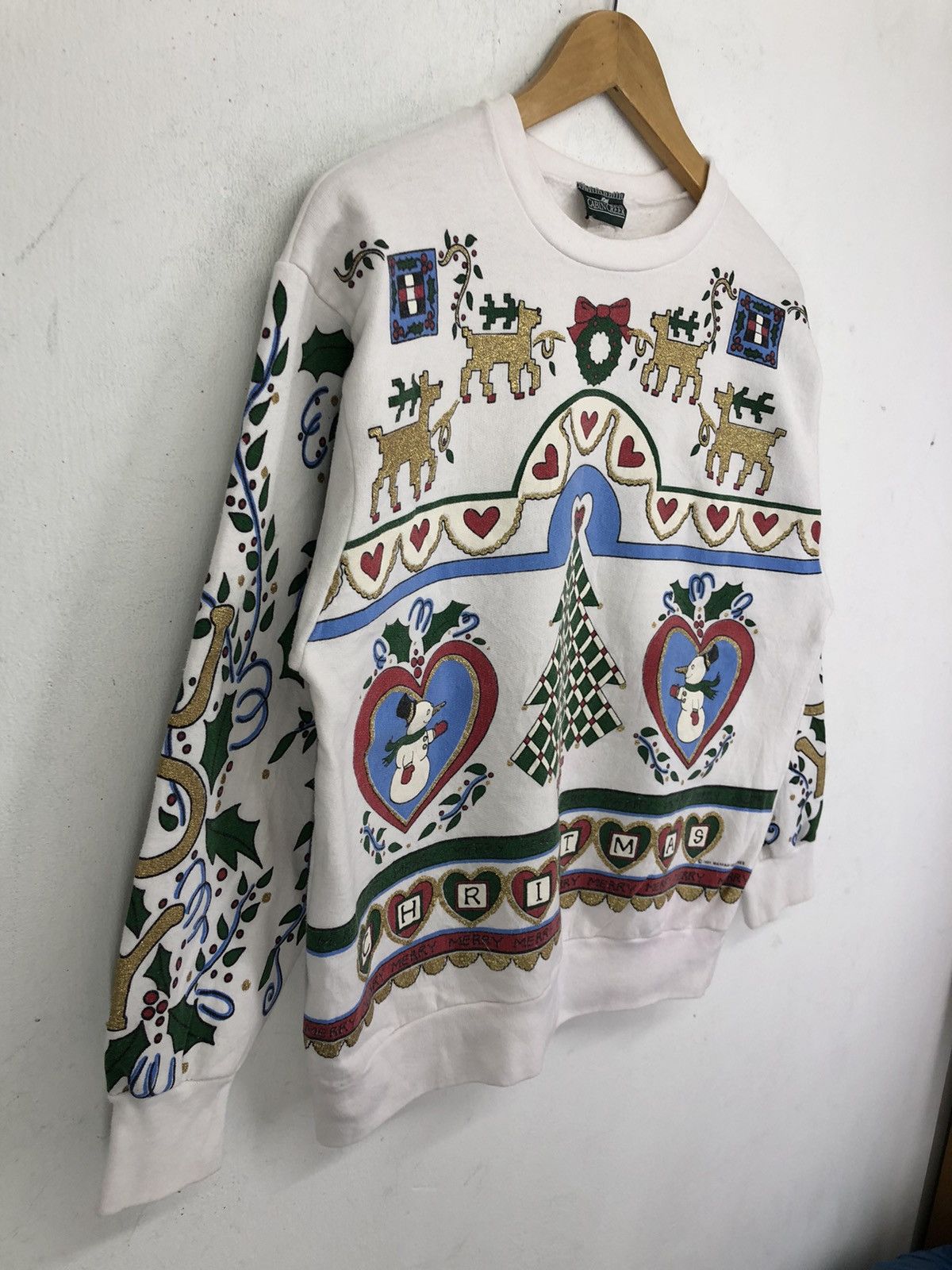 Cabin Creek × Vintage Vintage Christmas Fullprint Crewneck Sweatshirt©️1991 Size US L / EU 52-54 / 3 - 3 Thumbnail