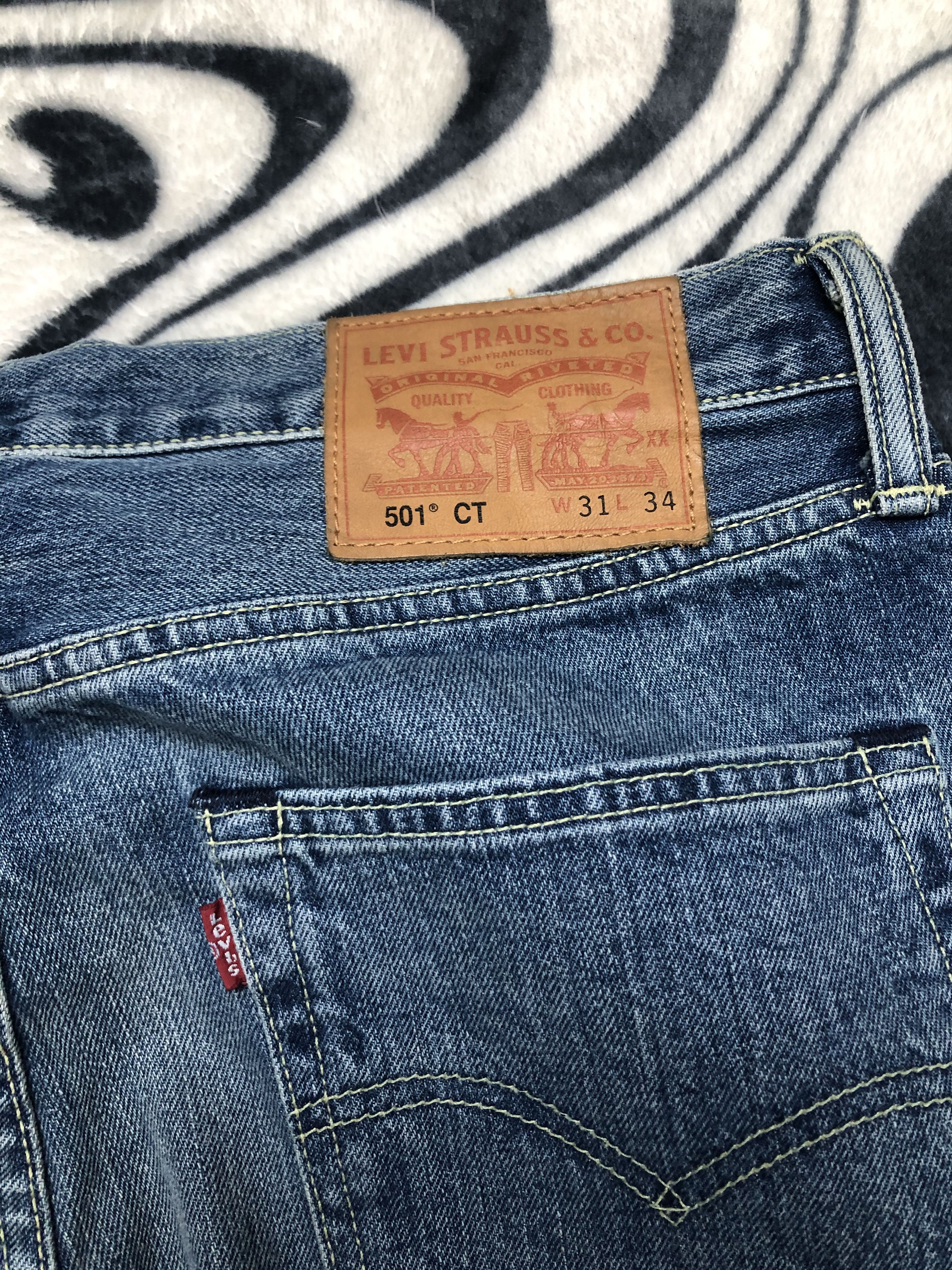 Levi's Levis 501 CT Vintage Mens Denim Pants Jeans Size US 31 - 2 Thumbnail