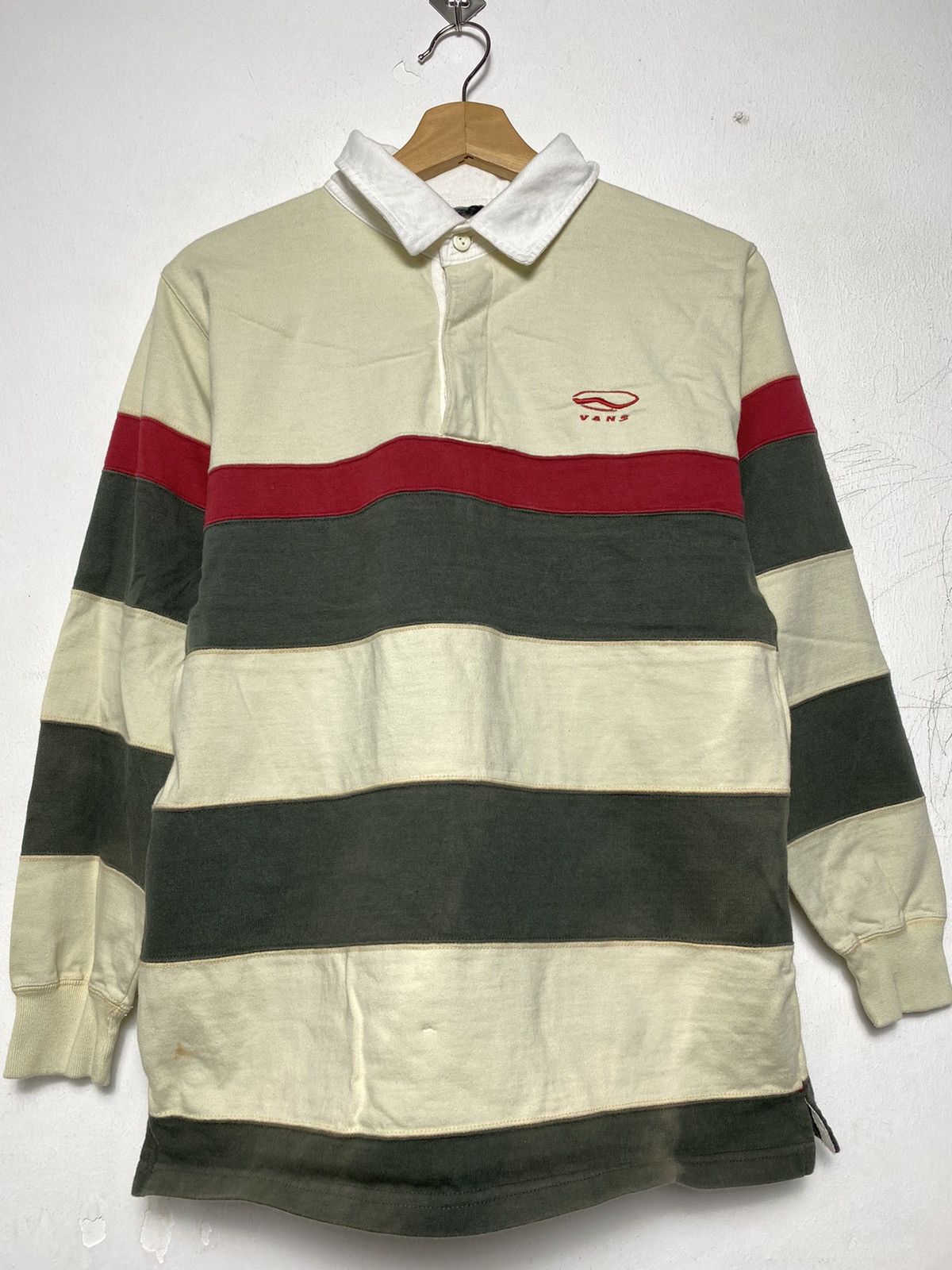 Vans × Vintage Vintage Vans Striped Rugby Shirt Size US S / EU 44-46 / 1 - 2 Thumbnail