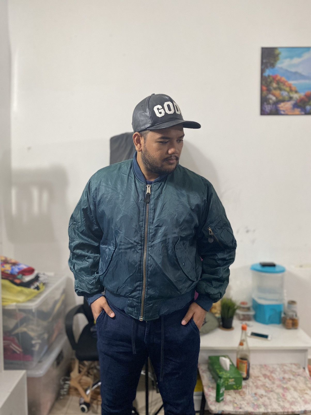 Japanese Brand × Vintage Vintage Flight Tactical Bomber Reversible Jacket Size US M / EU 48-50 / 2 - 8 Thumbnail