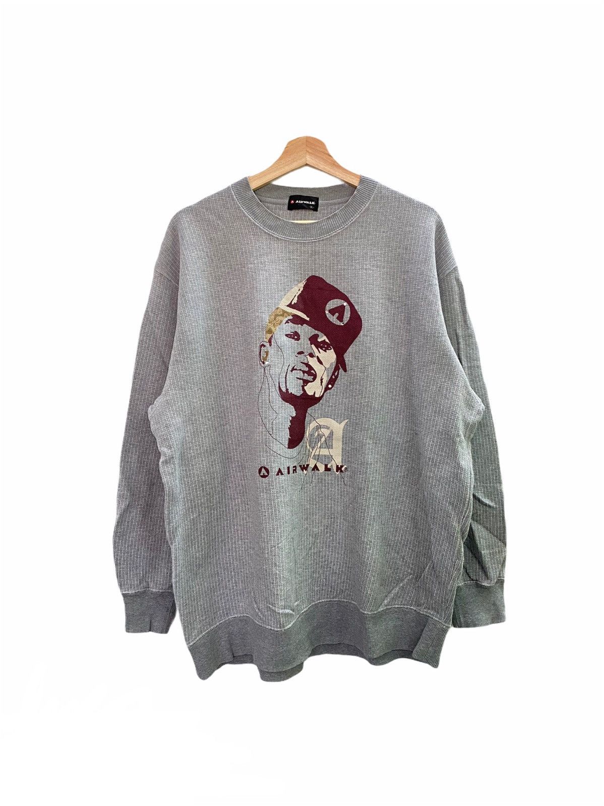 Airwalk × Rap Tees × Vintage Airwalk Rap Crewneck Size US XXL / EU 58 / 5 - 1 Thumbnail