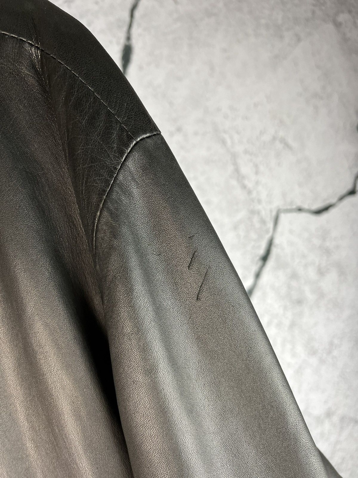 Other Vintage avant garde Italian designer leather jacket Size US L / EU 52-54 / 3 - 6 Thumbnail