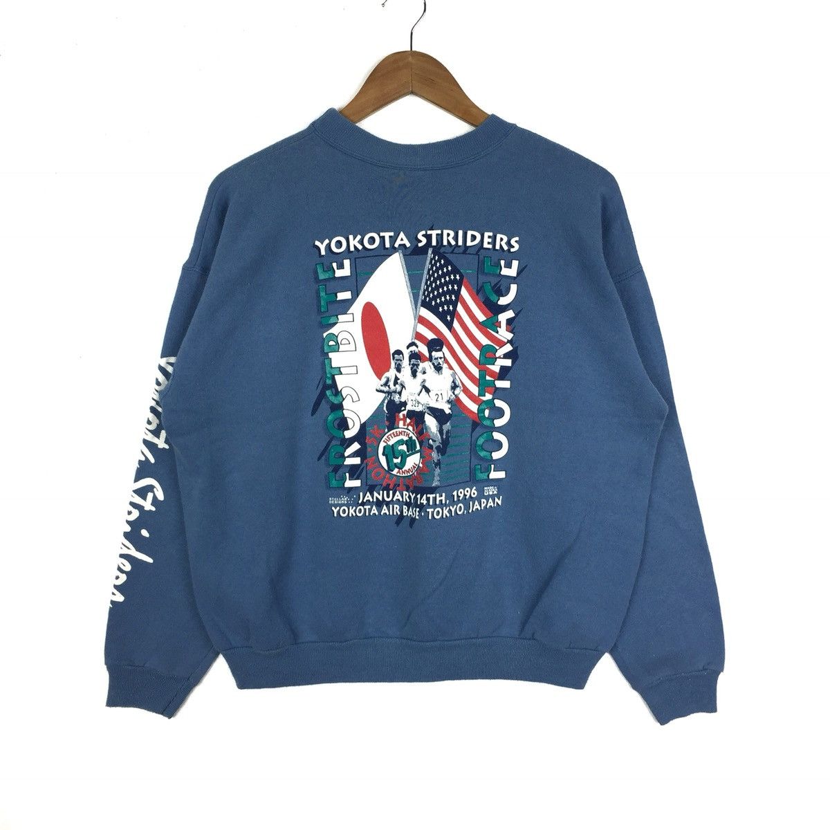 Vintage Vintage yokota striders Sweatshirt footrace jumper Size US L / EU 52-54 / 3 - 1 Thumbnail