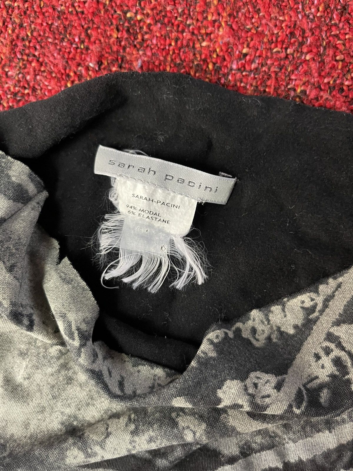 Sarah Pacini × Vintage Sarah Pacini vintage printed JPG style turtleneck longsleeve Size M / US 6-8 / IT 42-44 - 4 Thumbnail