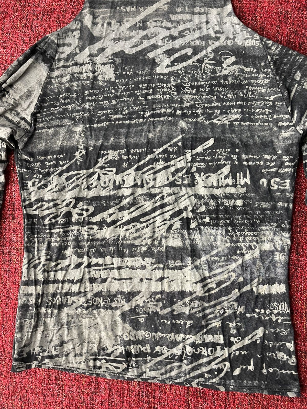 Sarah Pacini × Vintage Sarah Pacini vintage printed JPG style turtleneck longsleeve Size M / US 6-8 / IT 42-44 - 2 Thumbnail