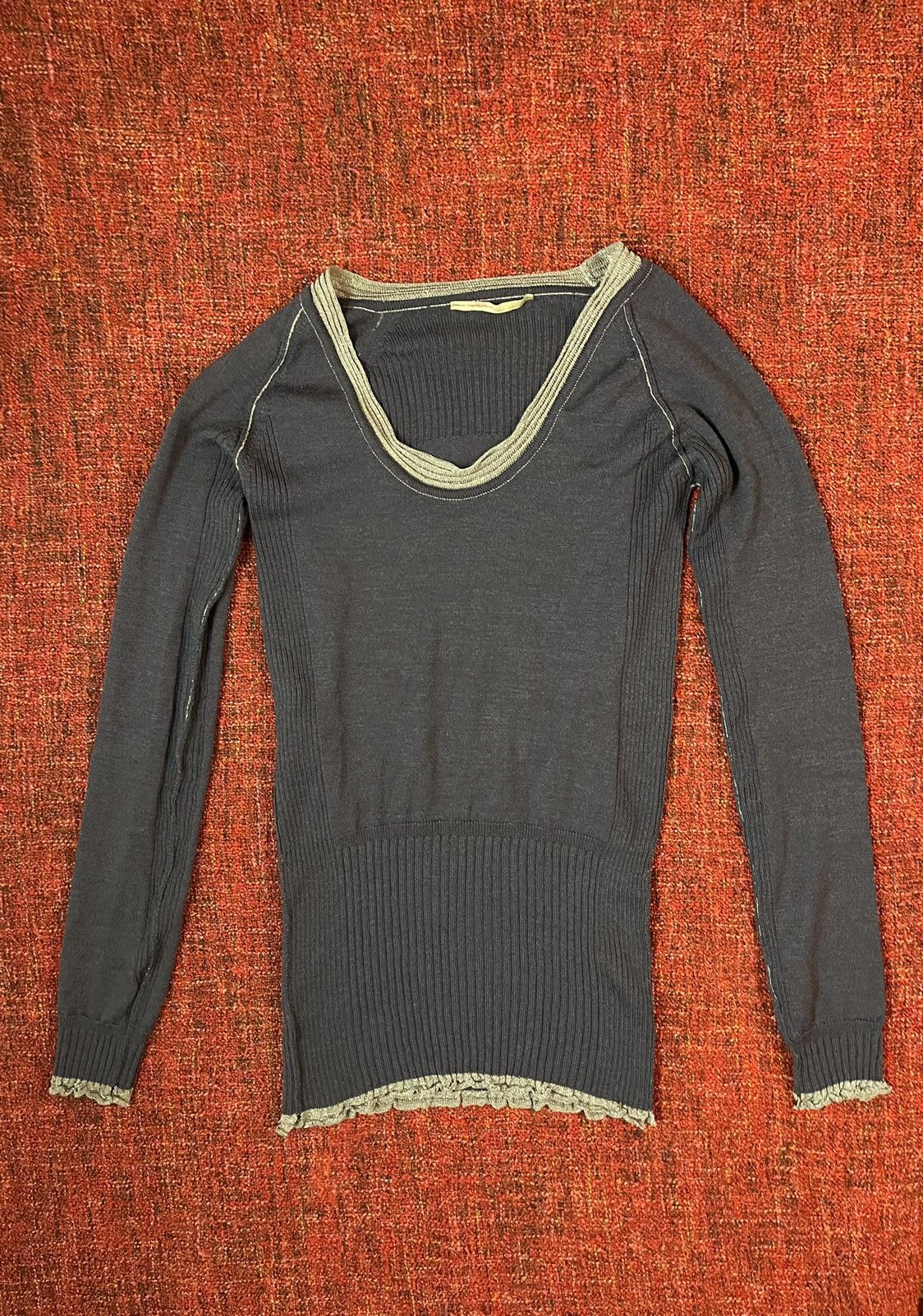 Marithe + Francois Girbaud Marithe Francois Girbaud vintage avant garde purple sweater Size M / US 6-8 / IT 42-44 - 1 Thumbnail