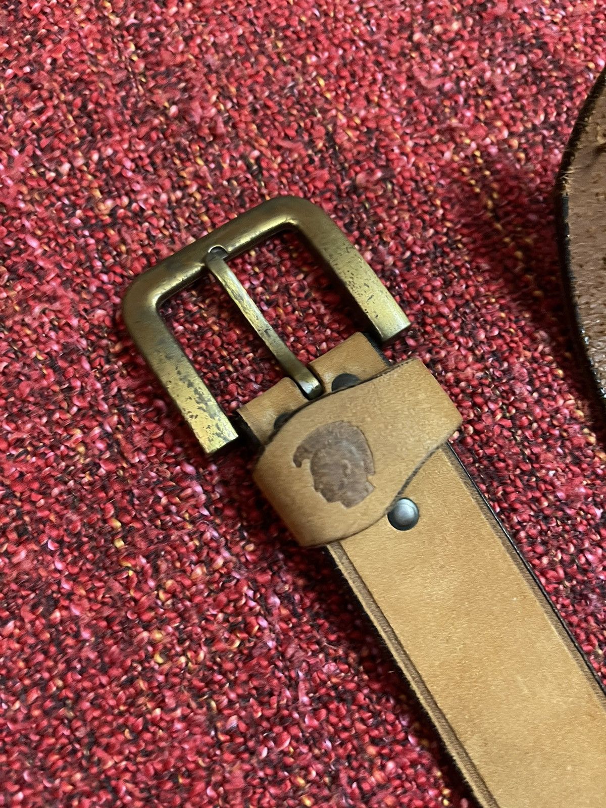 Diesel × Vintage Diesel y2k logo leather belt Size ONE SIZE - 5 Thumbnail