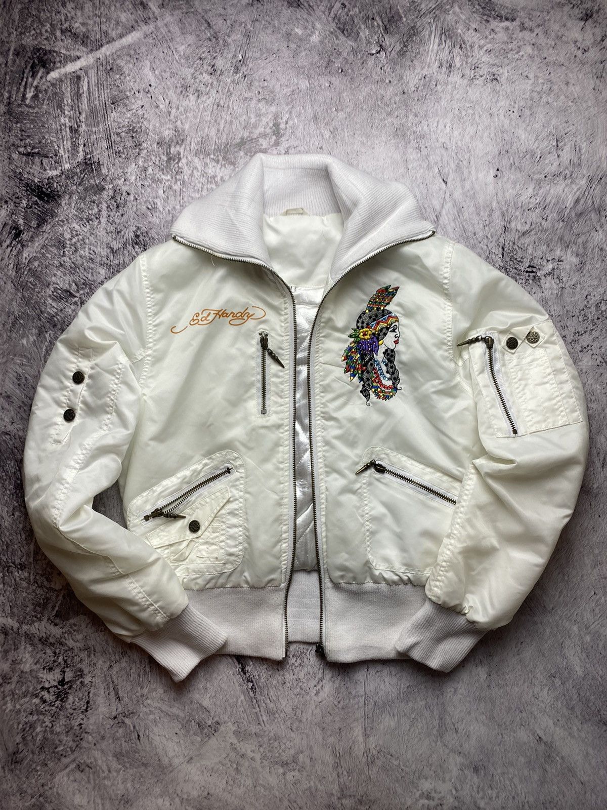 Ed Hardy Ed hardy womens bomber jacket Size ONE SIZE - 1 Thumbnail