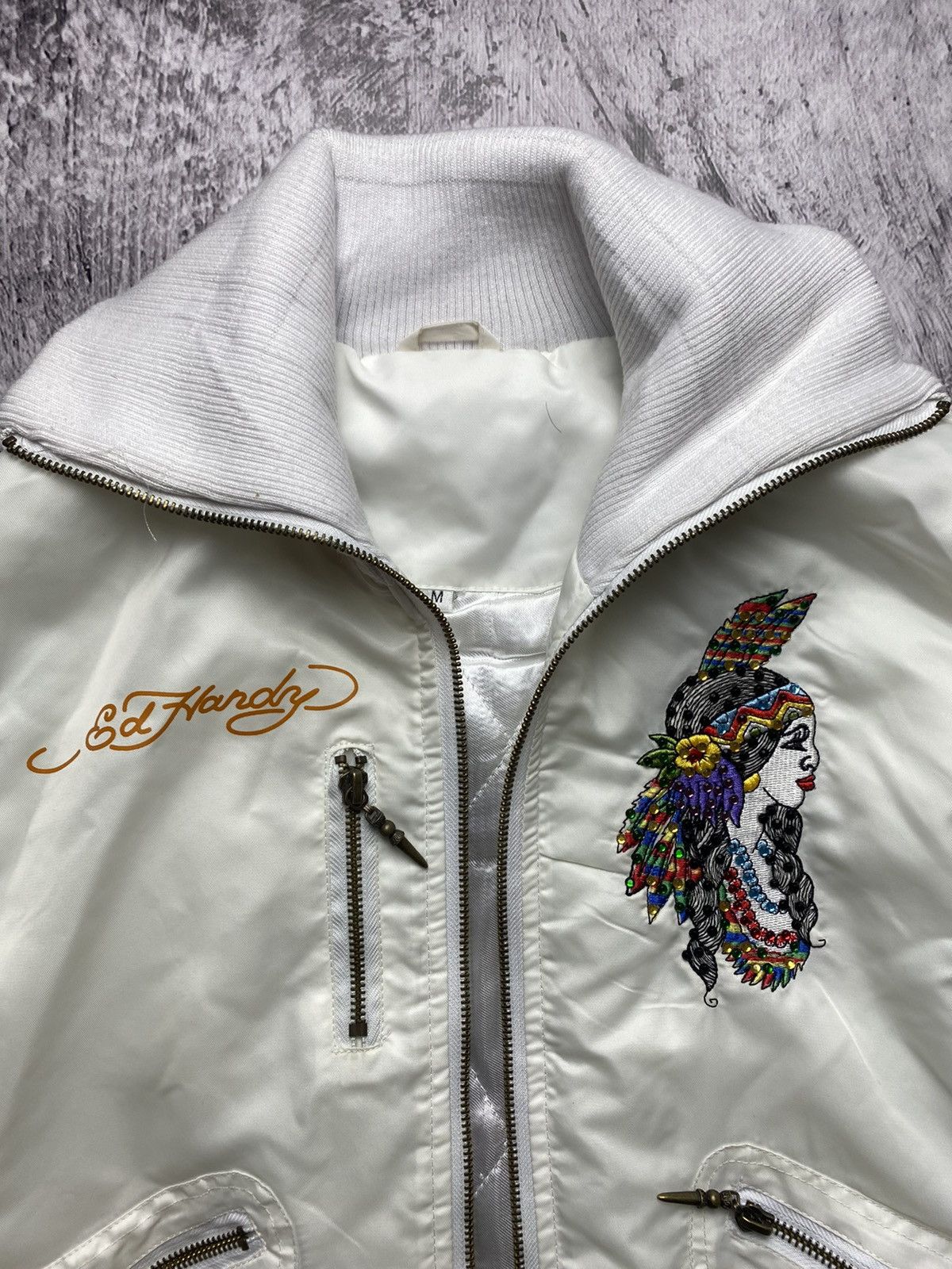 Ed Hardy Ed hardy womens bomber jacket Size ONE SIZE - 4 Thumbnail