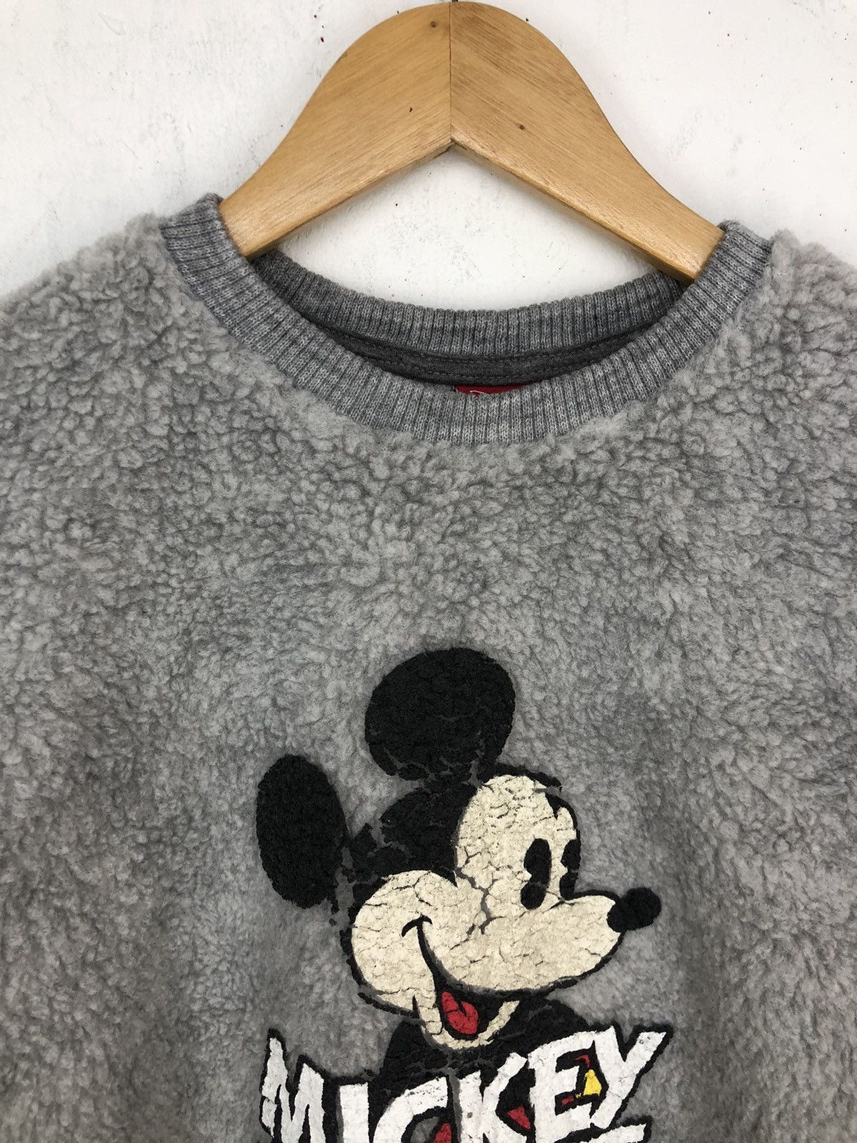 Disney × Japanese Brand × Mickey Mouse Mickey Mouse Fleece Crewneck Sweatshirt Size US XL / EU 56 / 4 - 2 Thumbnail