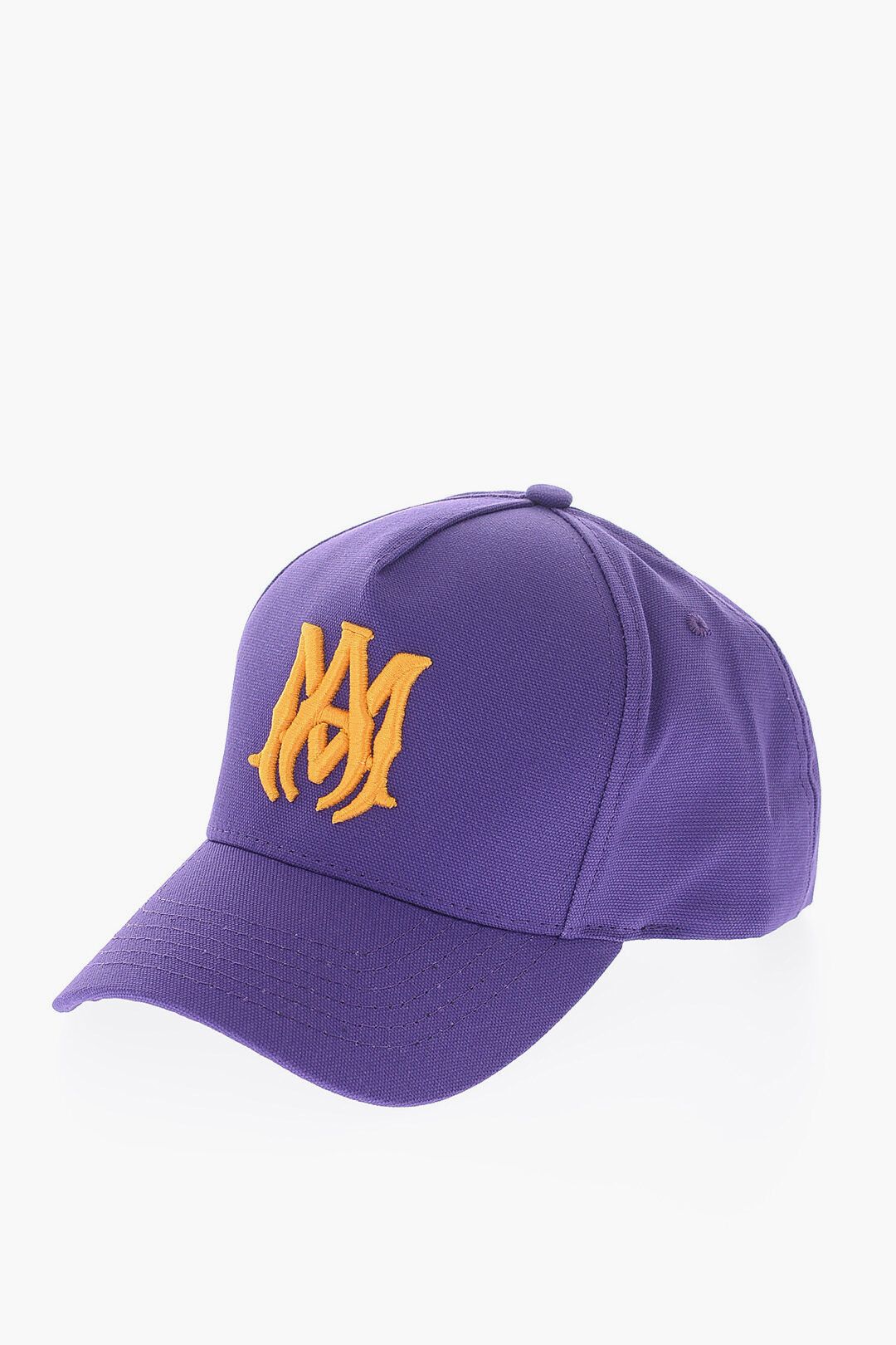 image of Amiri Embroidered Ma Cap in Violet, Men's