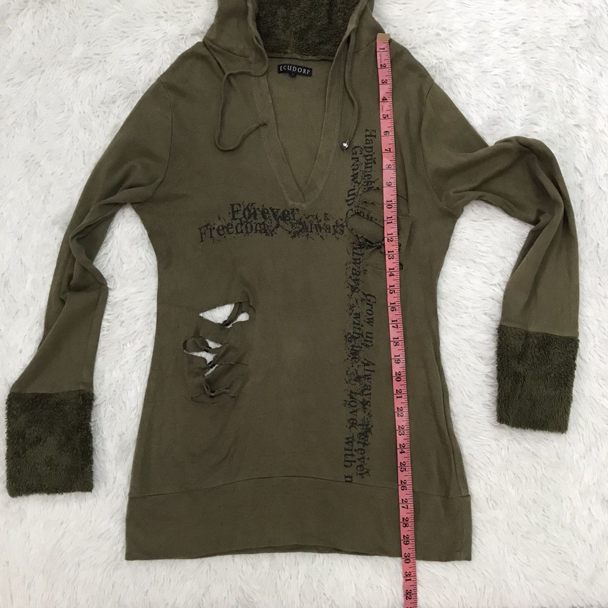 Japanese Brand Equdorp Cutting Distress Style Sweatshirt/Sweater Hoodie Size US L / EU 52-54 / 3 - 20 Thumbnail
