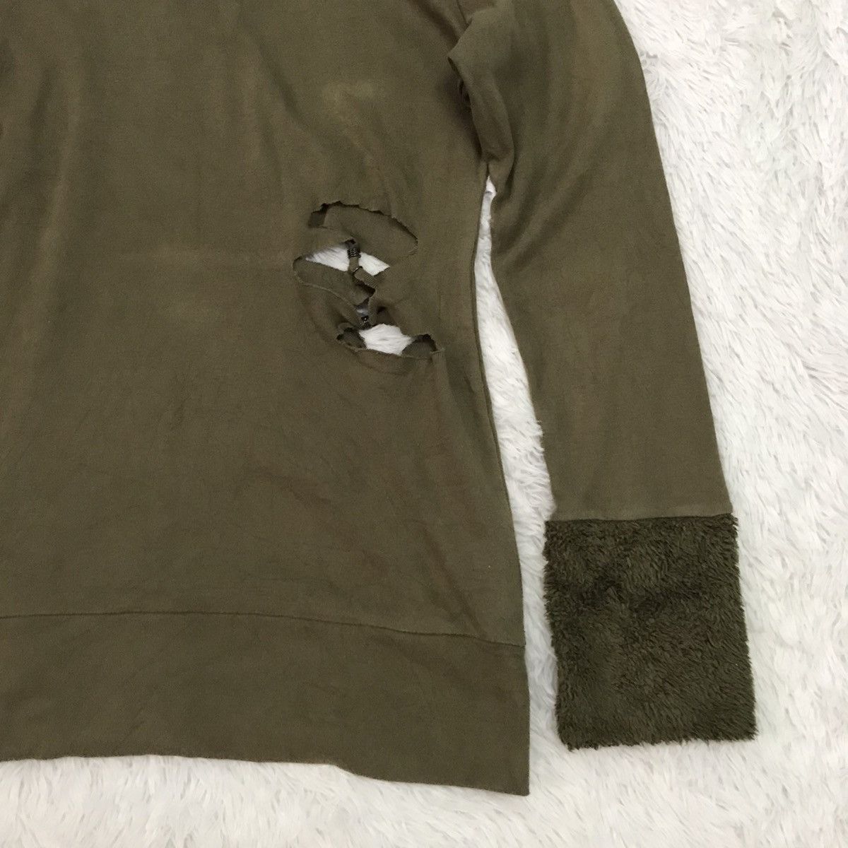 Japanese Brand Equdorp Cutting Distress Style Sweatshirt/Sweater Hoodie Size US L / EU 52-54 / 3 - 12 Thumbnail
