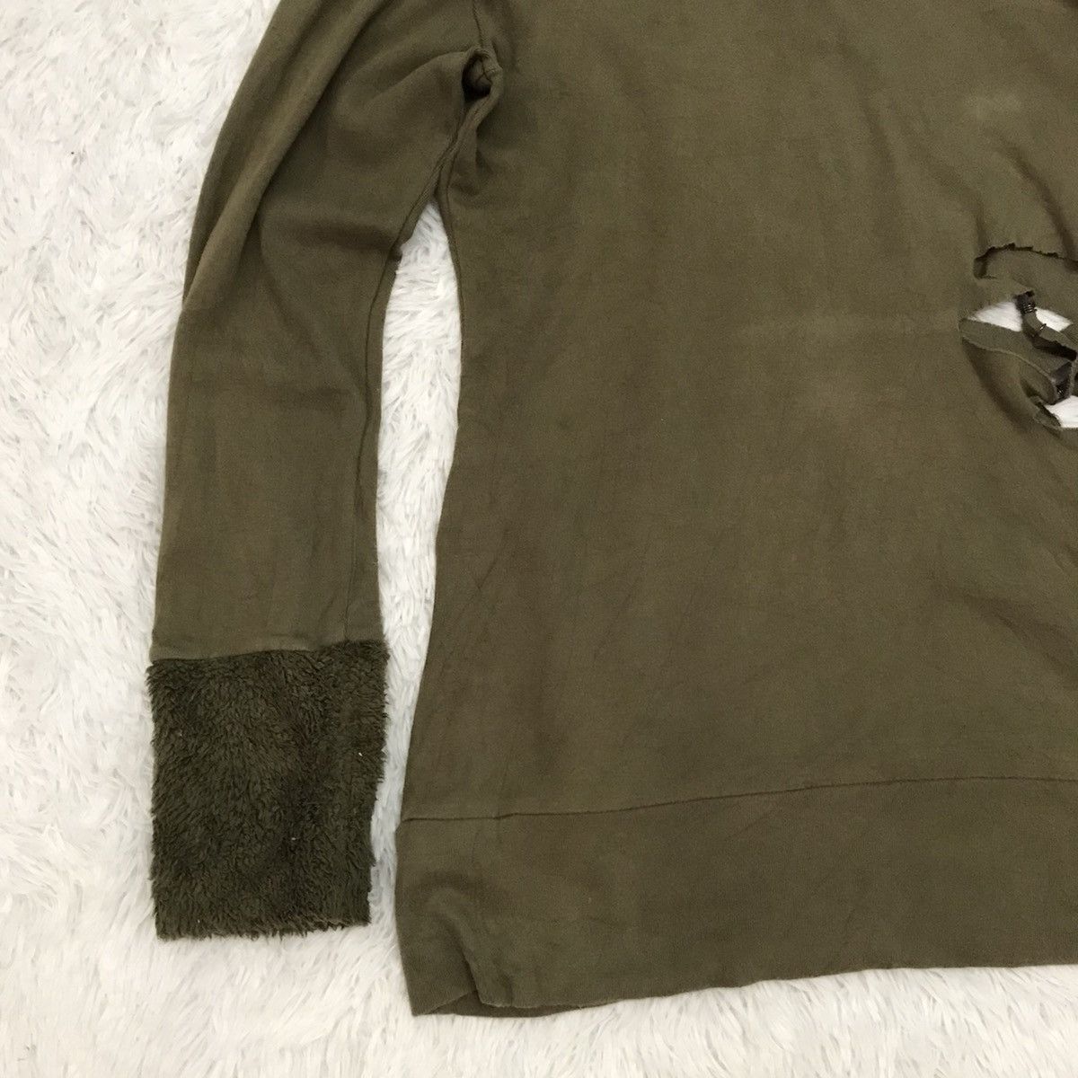 Japanese Brand Equdorp Cutting Distress Style Sweatshirt/Sweater Hoodie Size US L / EU 52-54 / 3 - 11 Thumbnail