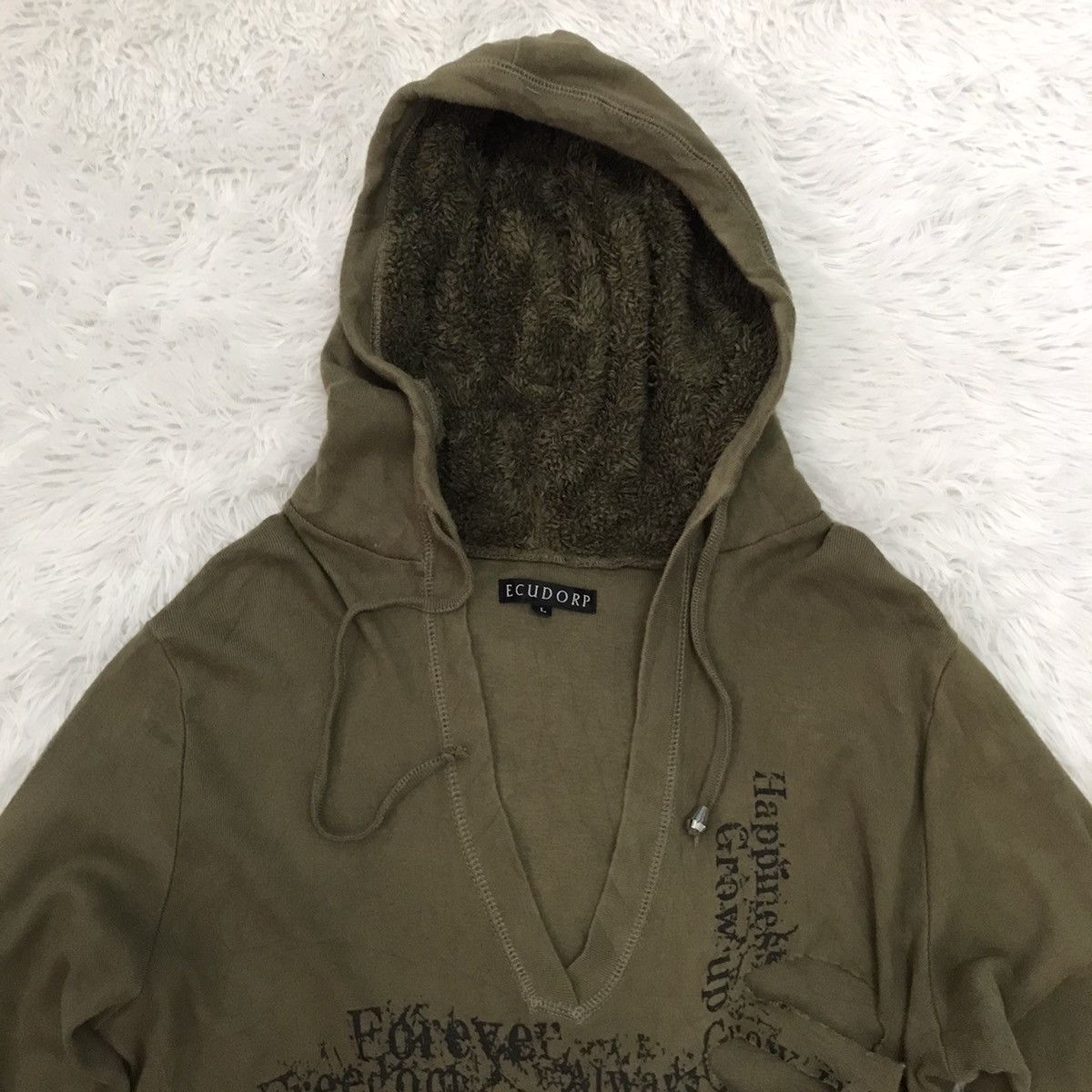 Japanese Brand Equdorp Cutting Distress Style Sweatshirt/Sweater Hoodie Size US L / EU 52-54 / 3 - 9 Thumbnail