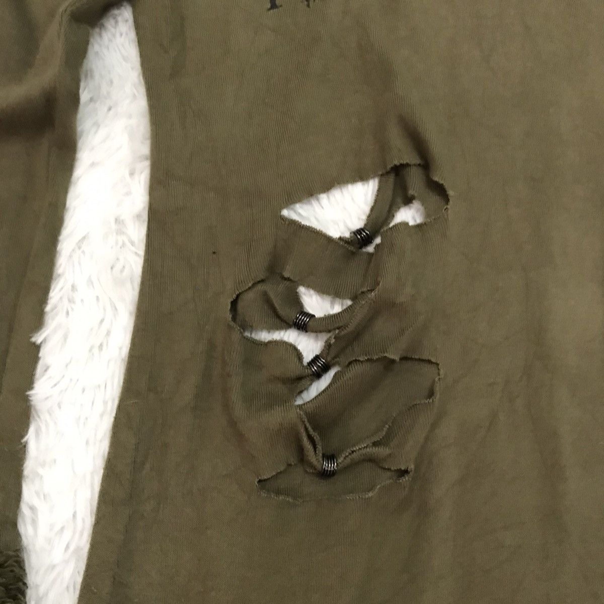 Japanese Brand Equdorp Cutting Distress Style Sweatshirt/Sweater Hoodie Size US L / EU 52-54 / 3 - 7 Thumbnail