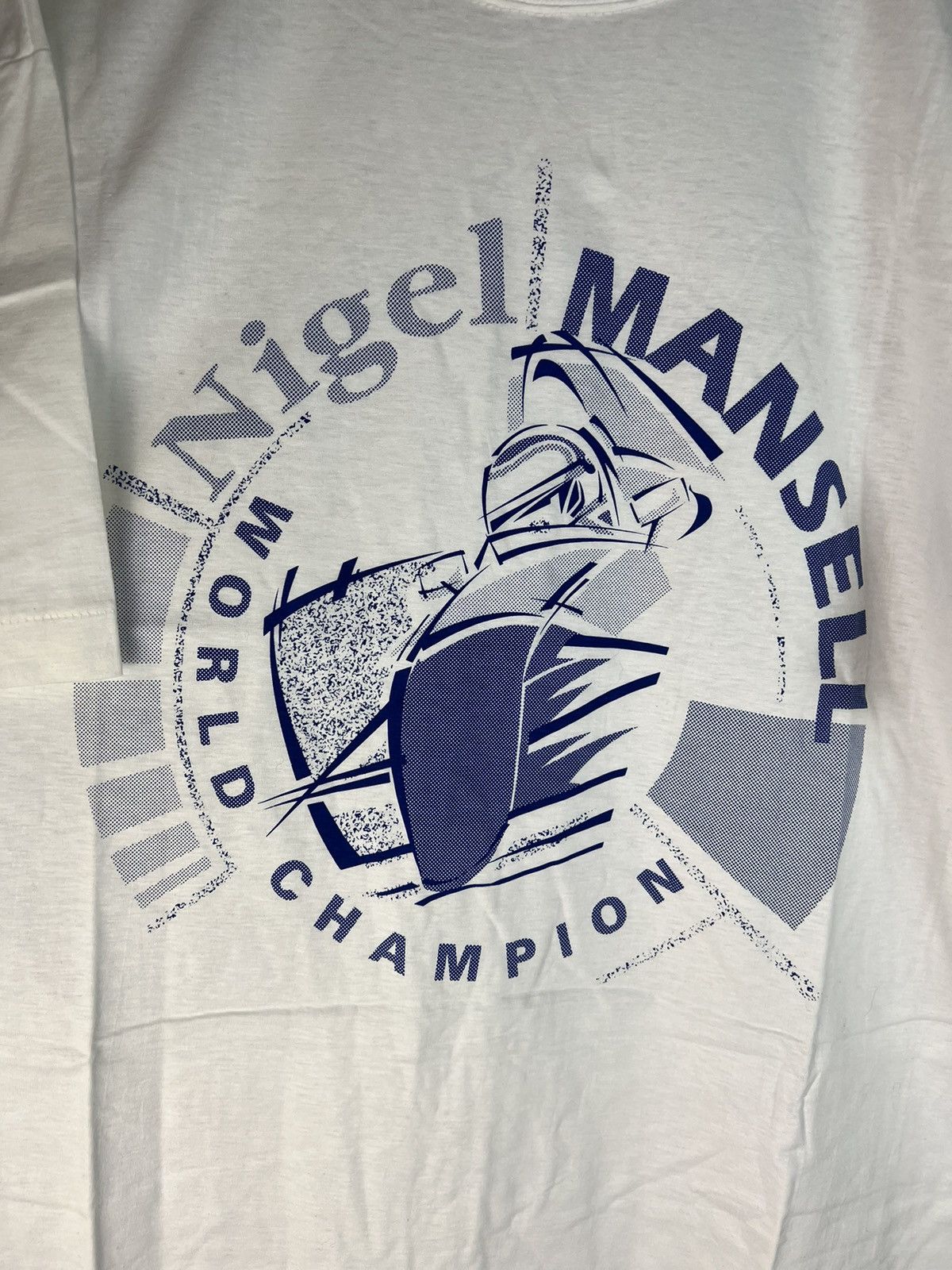 Formula 1 Vintage 90s Nigel Mansell World Champion tshirt Size US XL / EU 56 / 4 - 2 Thumbnail