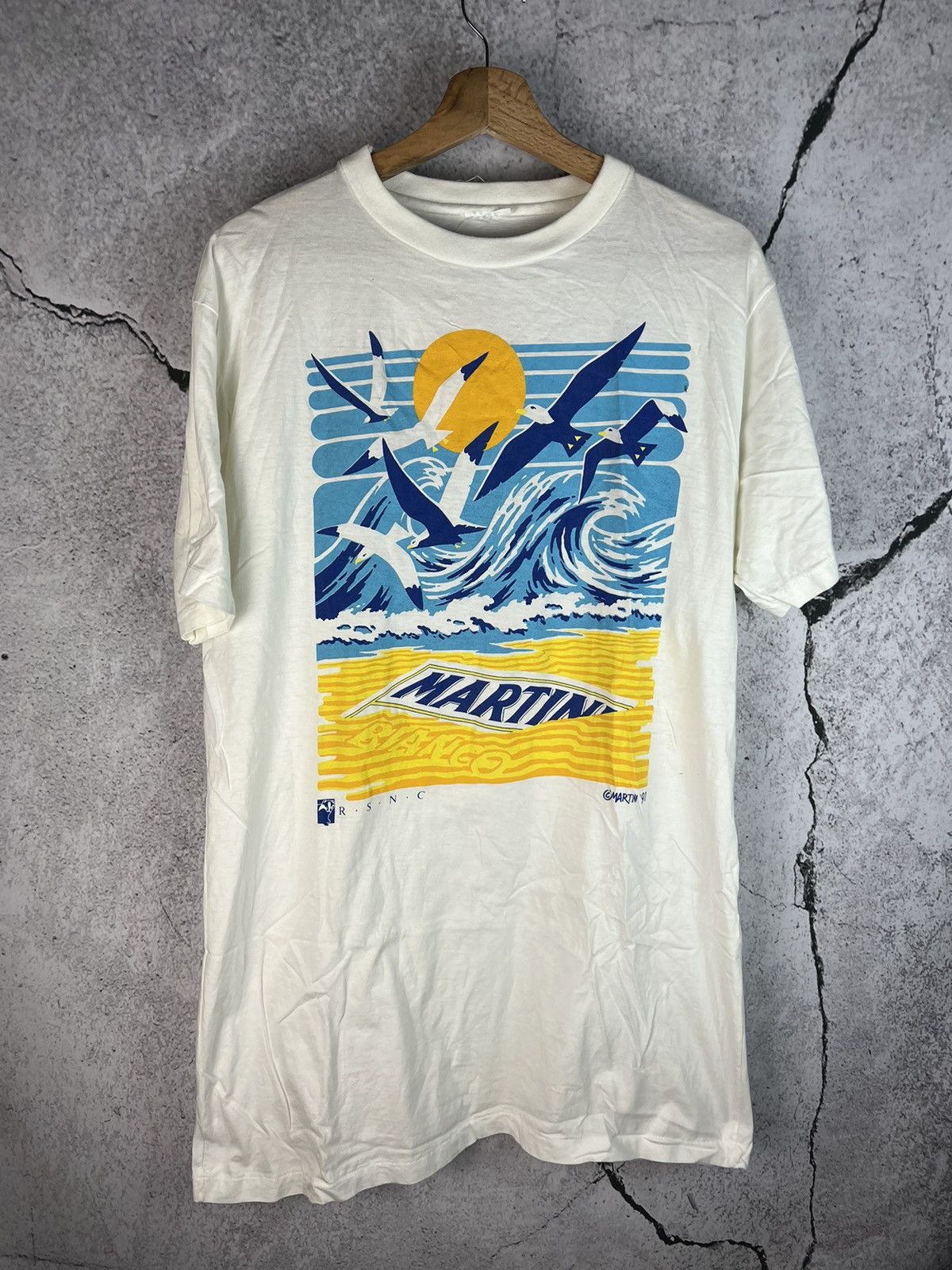 Vintage Vintage Martini rare 1991 90s alcohol tshirt Size US M / EU 48-50 / 2 - 1 Thumbnail