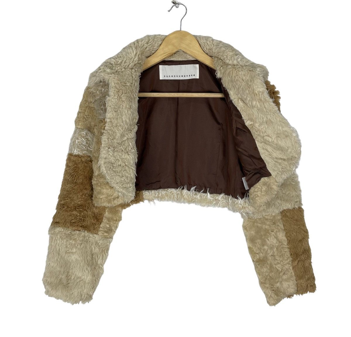 Issey Miyake ⚡️SUNAO KUWAHARA ISSEY MIYAKE FAUX FUR CROPPED JACKET Size M / US 6-8 / IT 42-44 - 5 Thumbnail