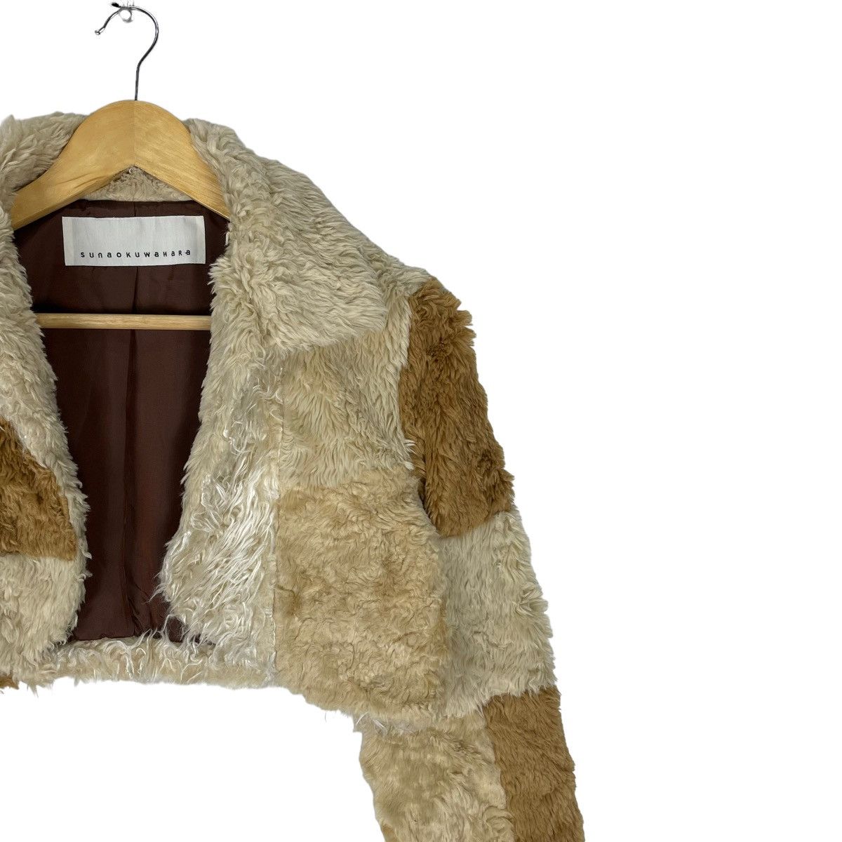 Issey Miyake ⚡️SUNAO KUWAHARA ISSEY MIYAKE FAUX FUR CROPPED JACKET Size M / US 6-8 / IT 42-44 - 3 Thumbnail