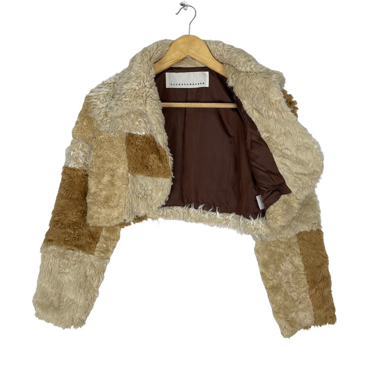 Issey Miyake ⚡️SUNAO KUWAHARA ISSEY MIYAKE FAUX FUR CROPPED JACKET Size M / US 6-8 / IT 42-44 - 4 Thumbnail